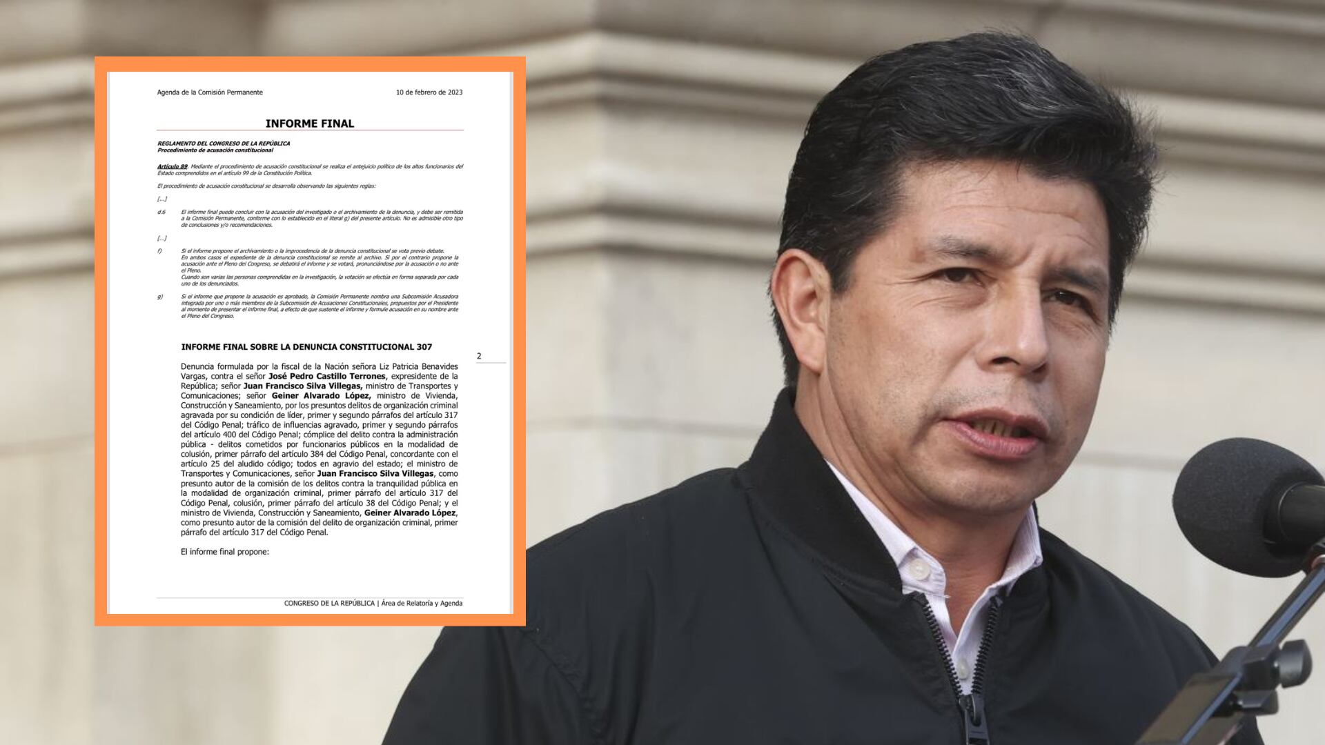 Pedro Castillo Informe Final De Acusación Constitucional Se Debatirá Este Viernes 17 Infobae 3970