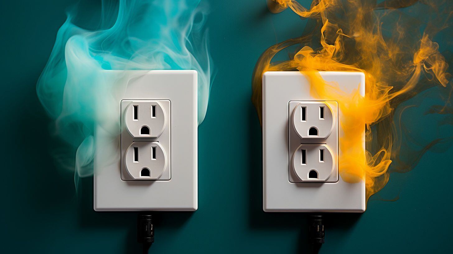 Saturación de enchufes eléctricos Sobrecarga de energía en espacios confinados Seguridad eléctrica en el hogar Prevención de riesgos eléctricos  Imagen que muestra enchufes eléctricos saturados, resaltando el peligro de sobrecarga energética en espacios estrechos y enfatizando la importancia de la seguridad eléctrica. - (Imagen ilustrativa Infobae)