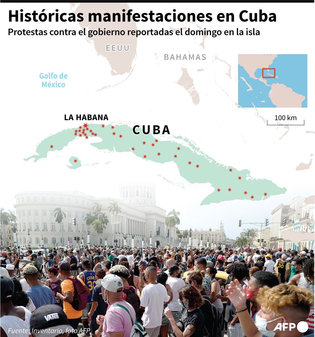 Protesta en cuba el 11 de julio