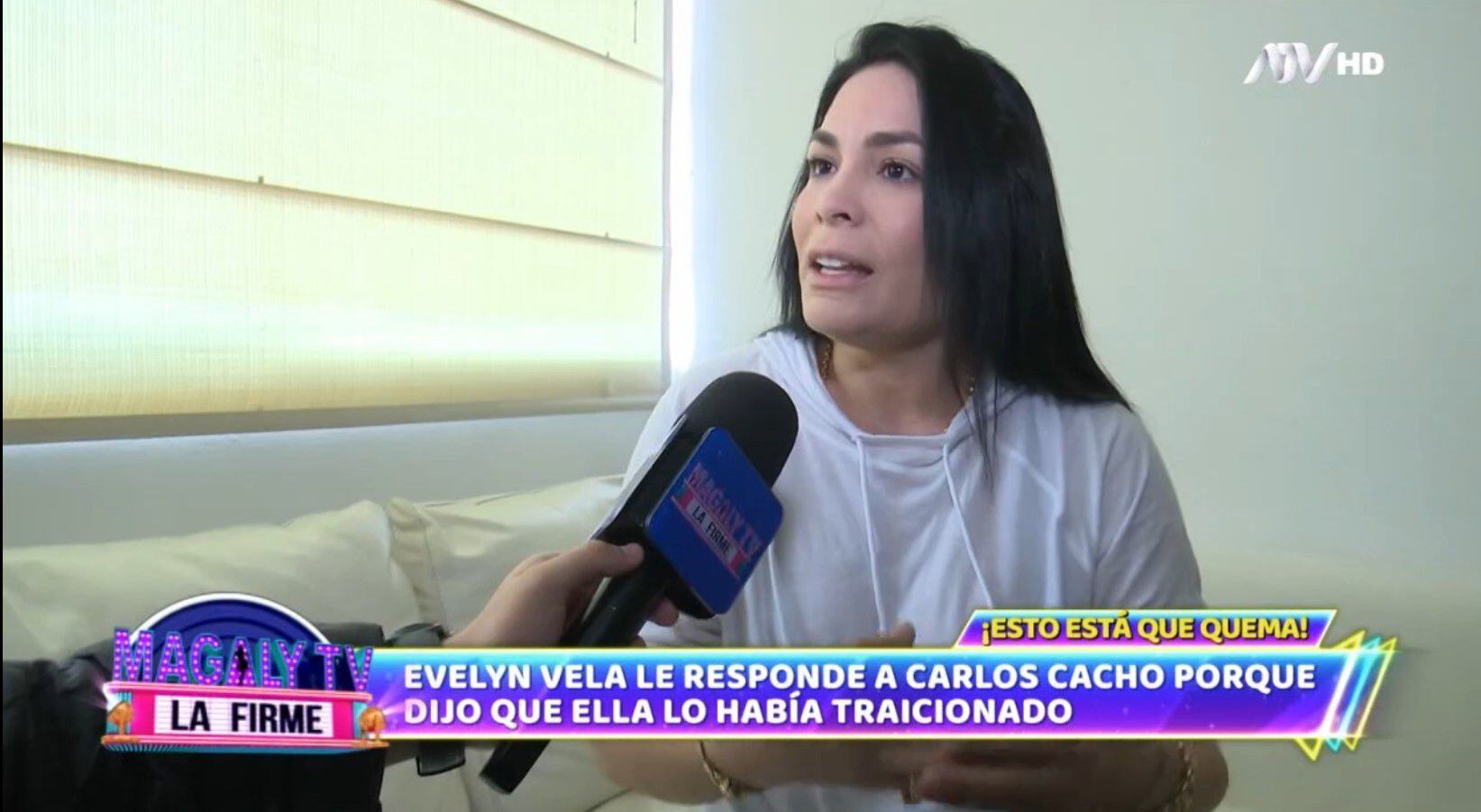 Evelyn Vela revela porque dijo que ella lo había traicionado. (Captura: Magaly TV La Firme)