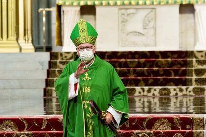 El cardenal Dolan celebramisa en la catedral de San Patricio en Manhattan, Nueva York. (Reuters)