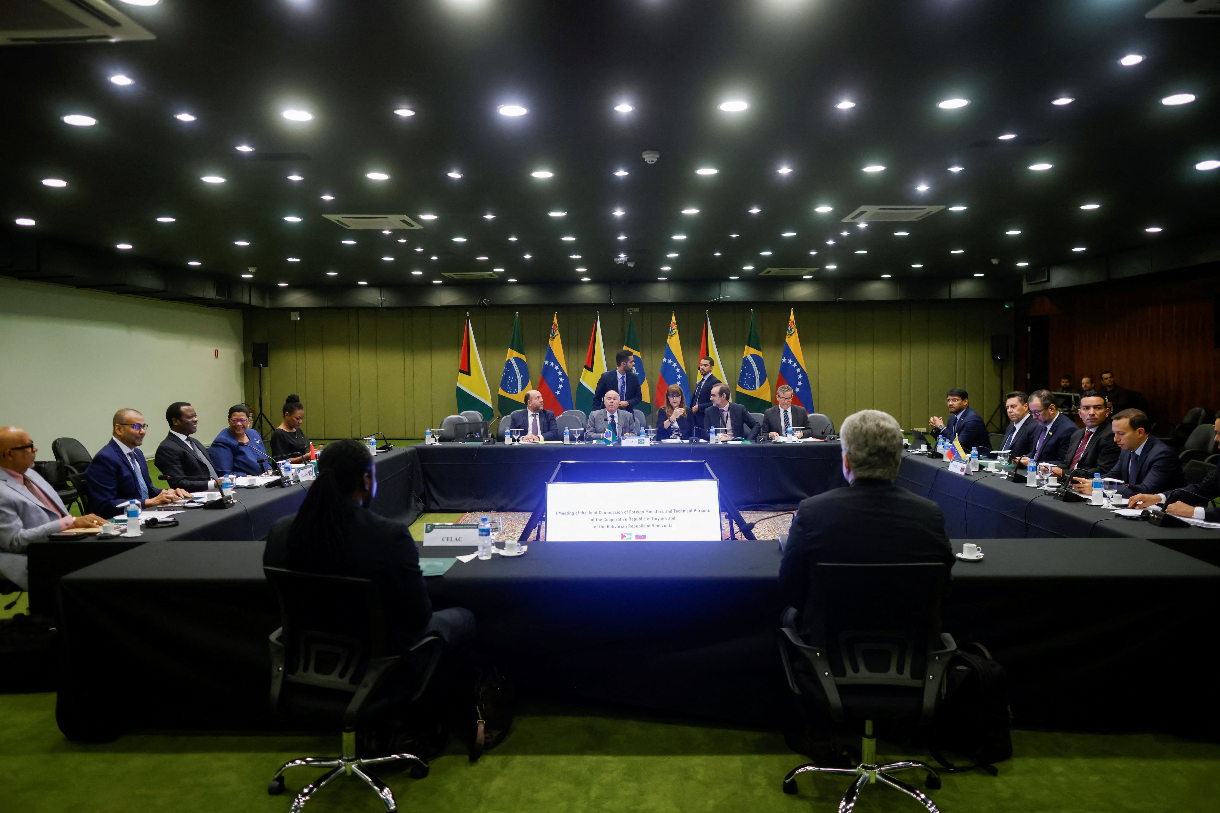 En una declaración conjunta, en el Palacio de Itamaraty, sede de la Cancillería brasileña, ambos ministros se mostraron “satisfechos” con el resultado de este primer encuentro (REUTERS/Adriano Machado)