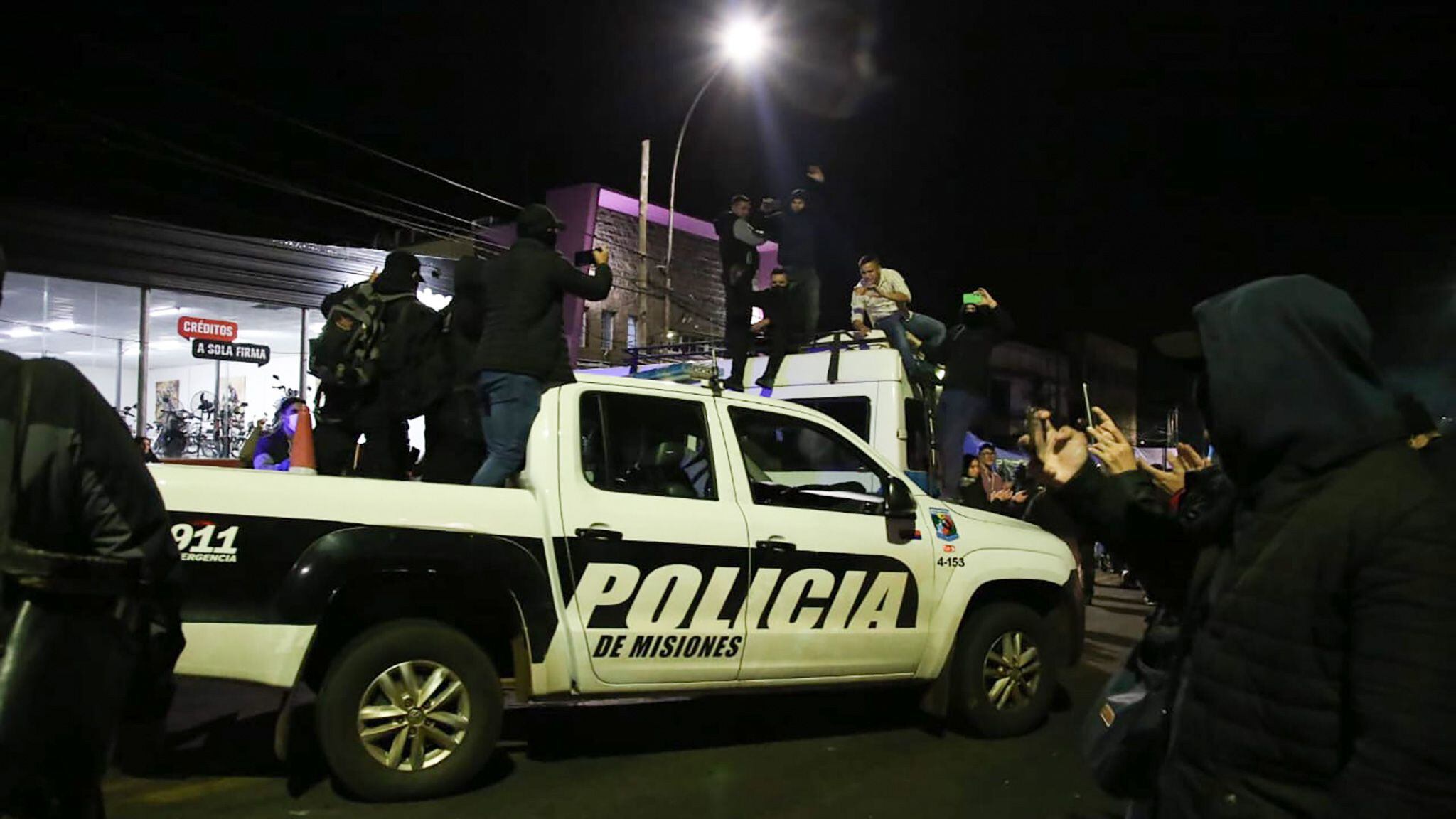 Protesta policial en Misiones