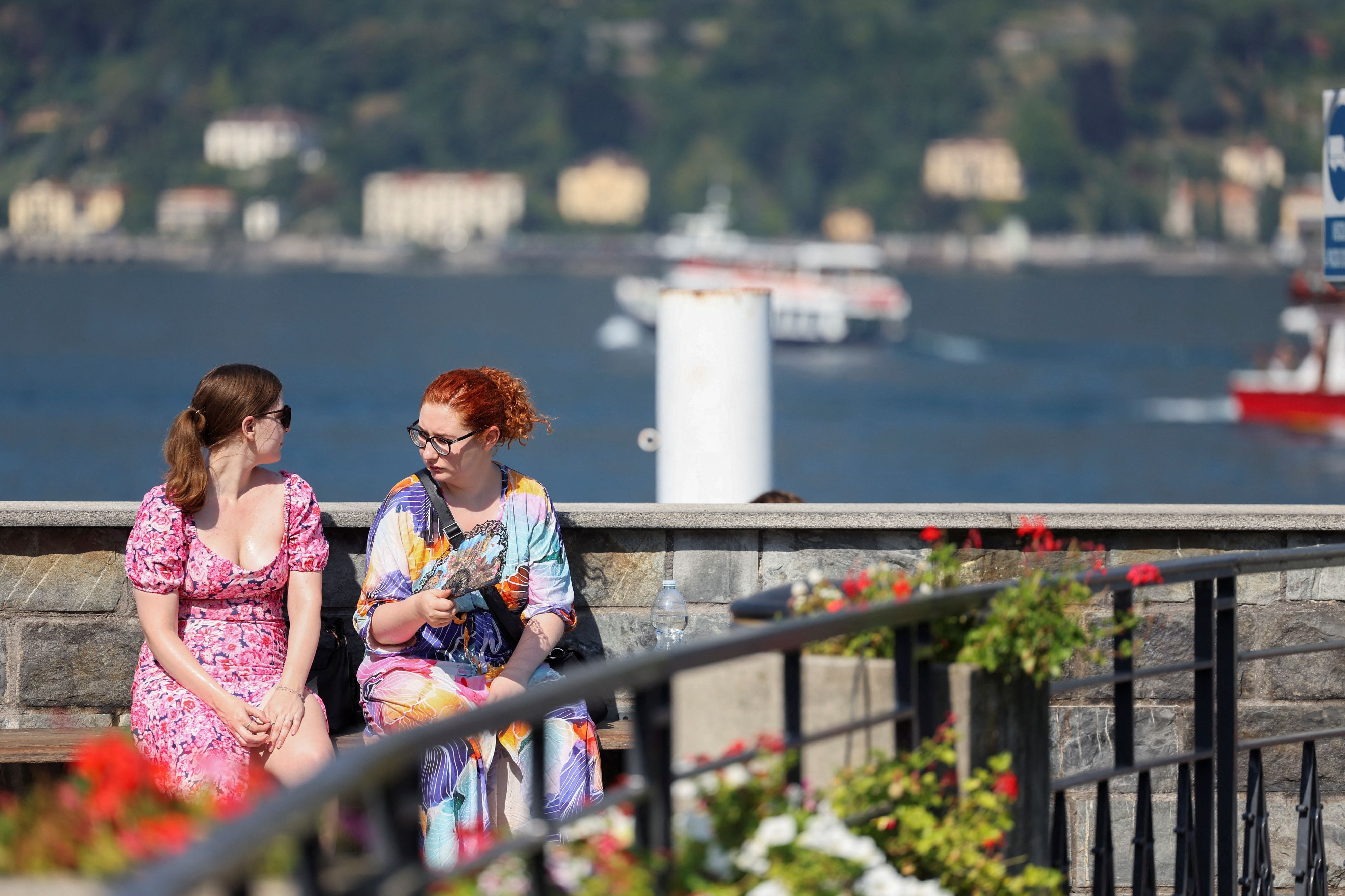 Ola de calor en el Lago Como, Italia (Reuters)