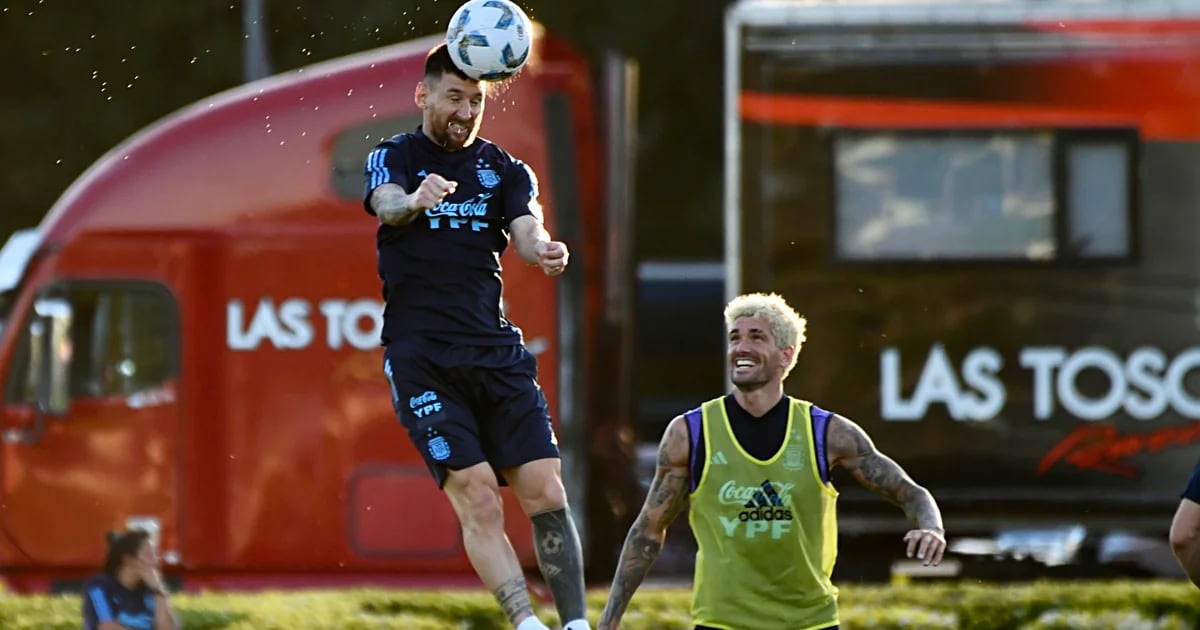 Lionel Messi has done it again: Viral photos of him training with the national team and the internet’s reaction featuring De Paul