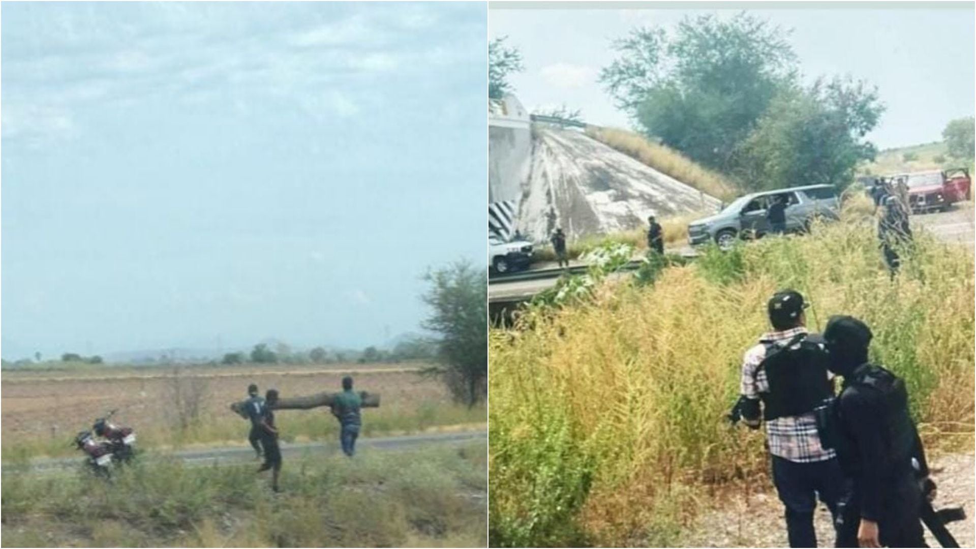 Estas imágenes comenzaron a circular en grupos de WhatsApp en donde se alertaban a los ciudadanos de tener precaución. Foto: WhatsApp