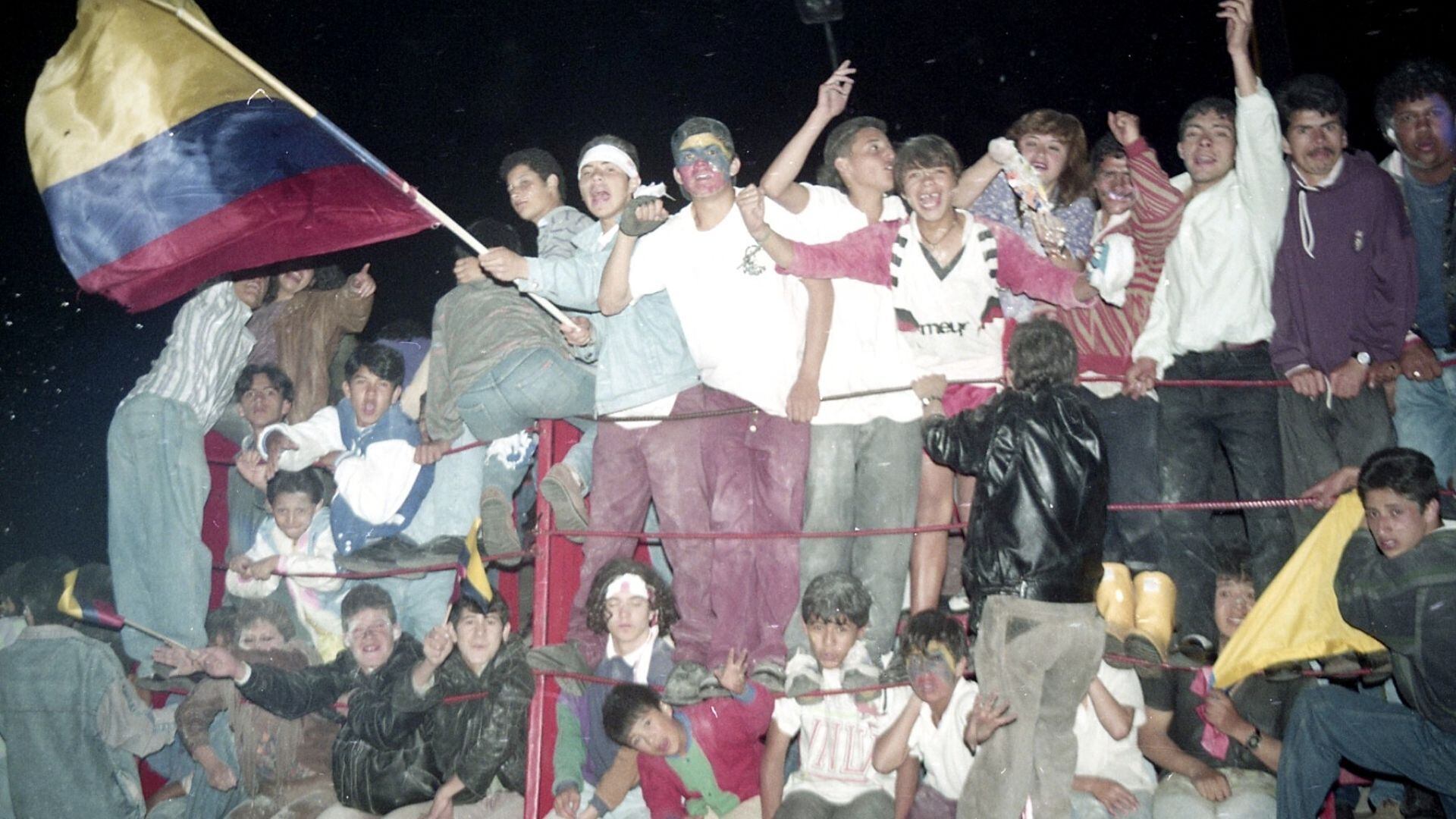 Miles de personas salieron a festejar el triunfo del equipo nacional - crédito Colprensa