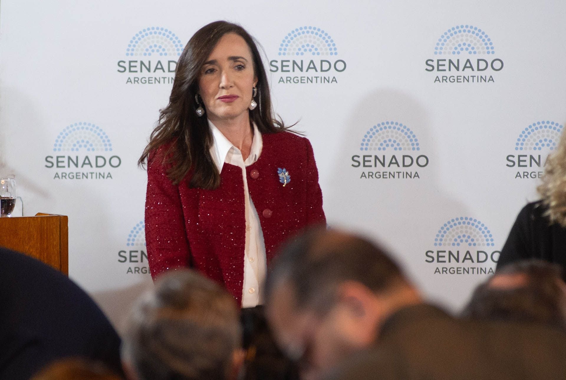 Victoria Villarruel firmó la resolución para cerrar temporalmente el jardín de infantes del Senado. Foto: Jaime Olivos