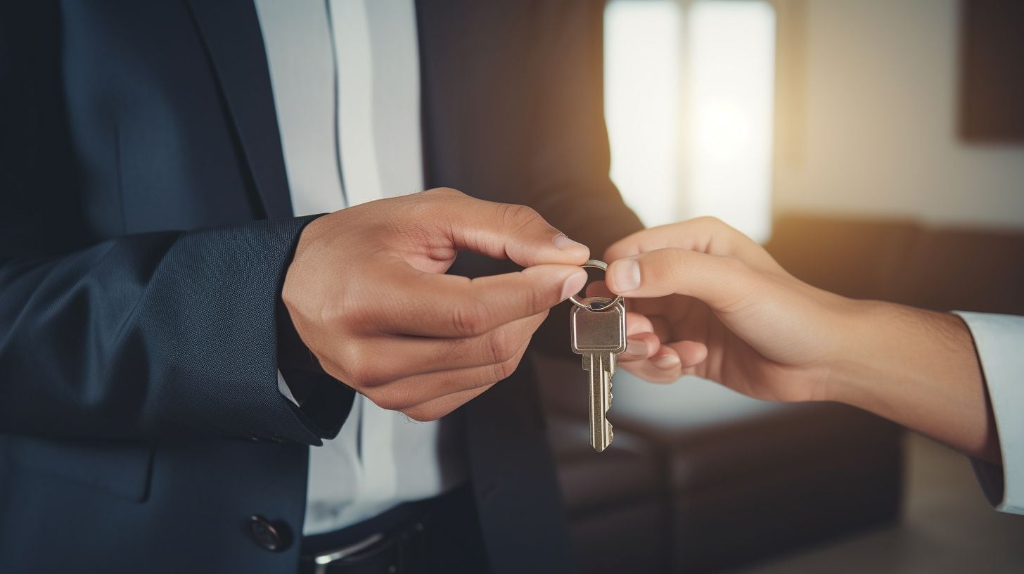 Una persona entrega la llave de un departamento en un proceso de alquiler de vivienda. Este momento marca el inicio de un nuevo contrato y una nueva etapa para el inquilino. (Imagen ilustrativa Infobae)