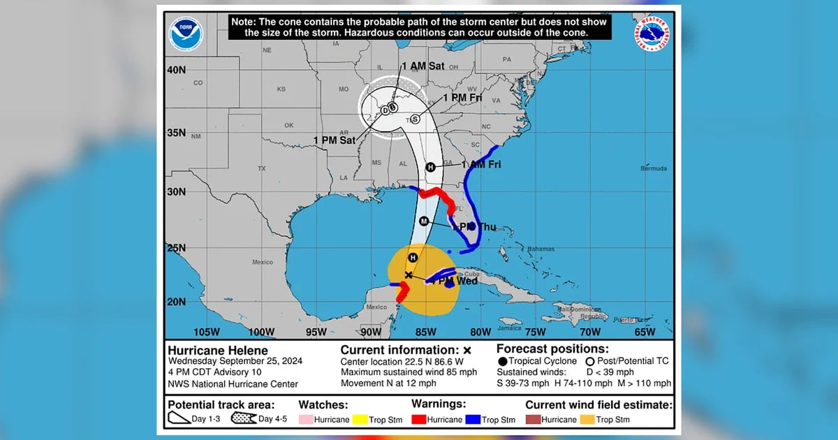 Hurricane Helene landed in Florida as a Category 4 storm