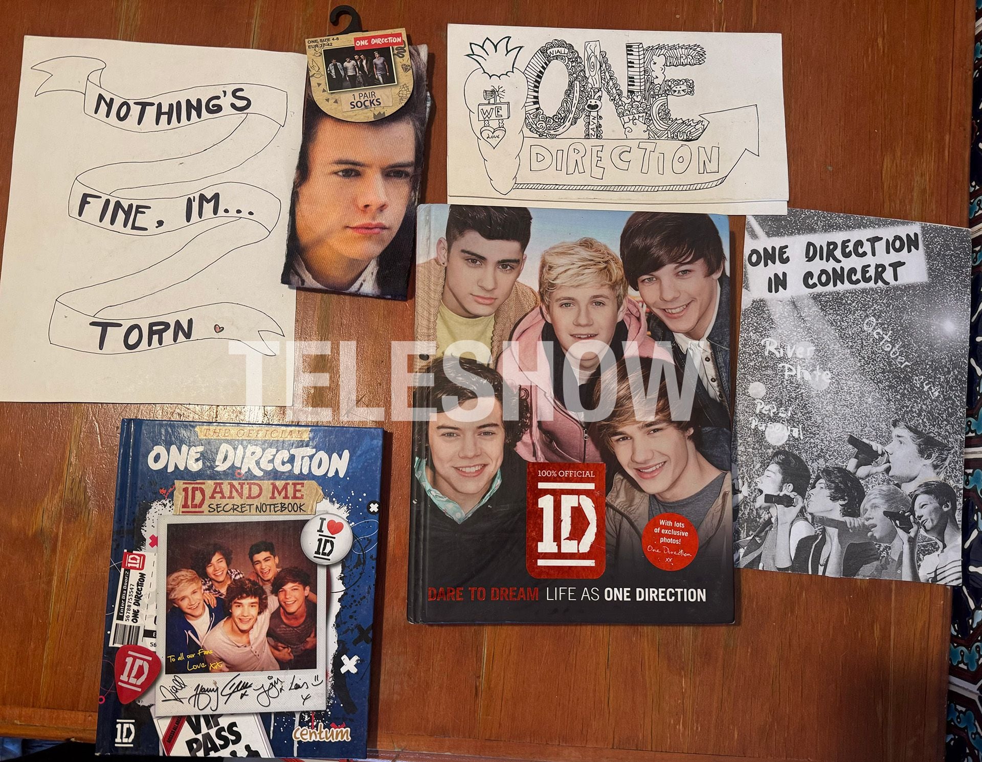 Libros, medias con la cara de Harry Styles y carteles hechos a mano: algunos de los recuerdos que guardé de One Direction