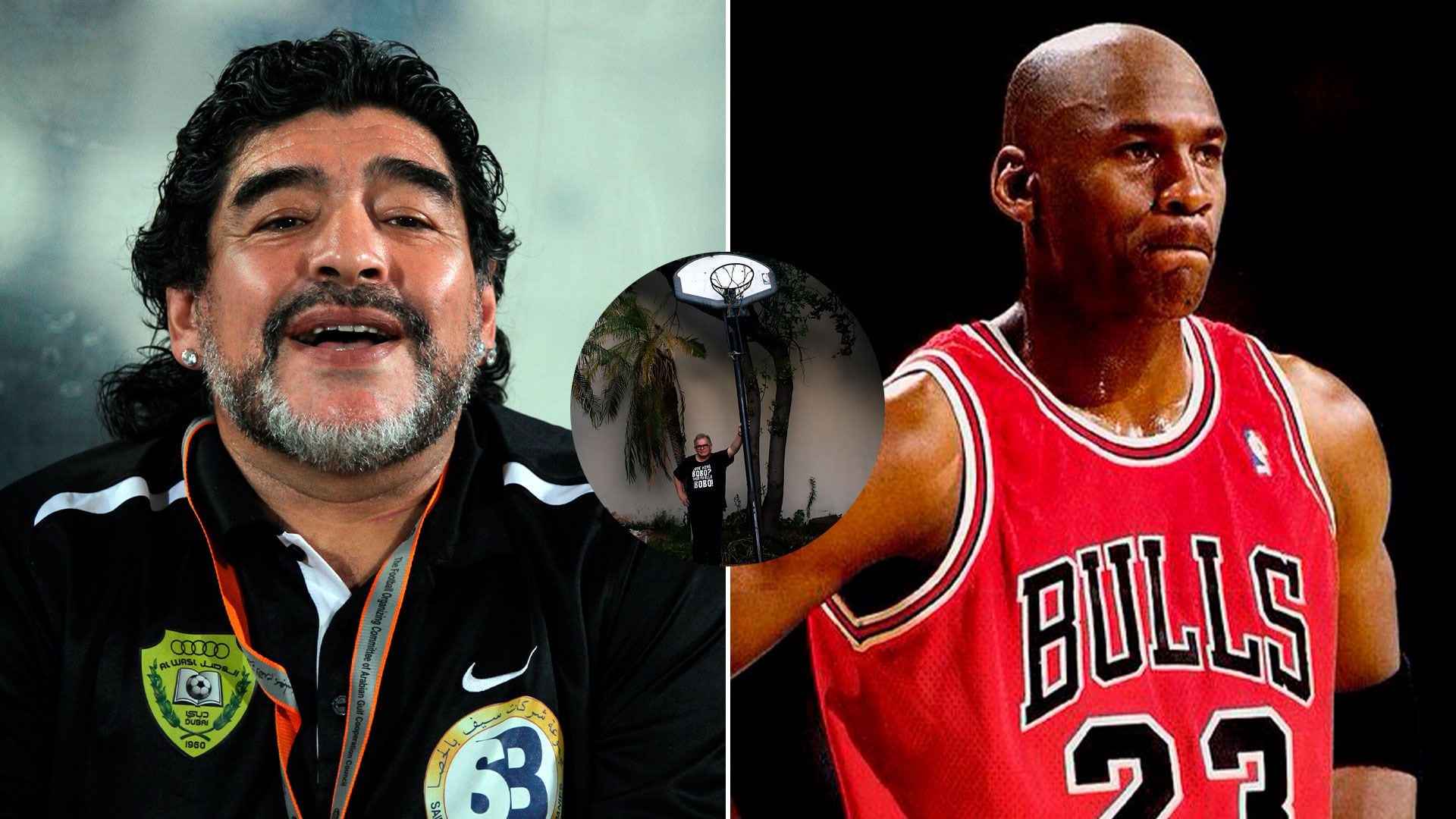 Diego Maradona y Michael Jordan
