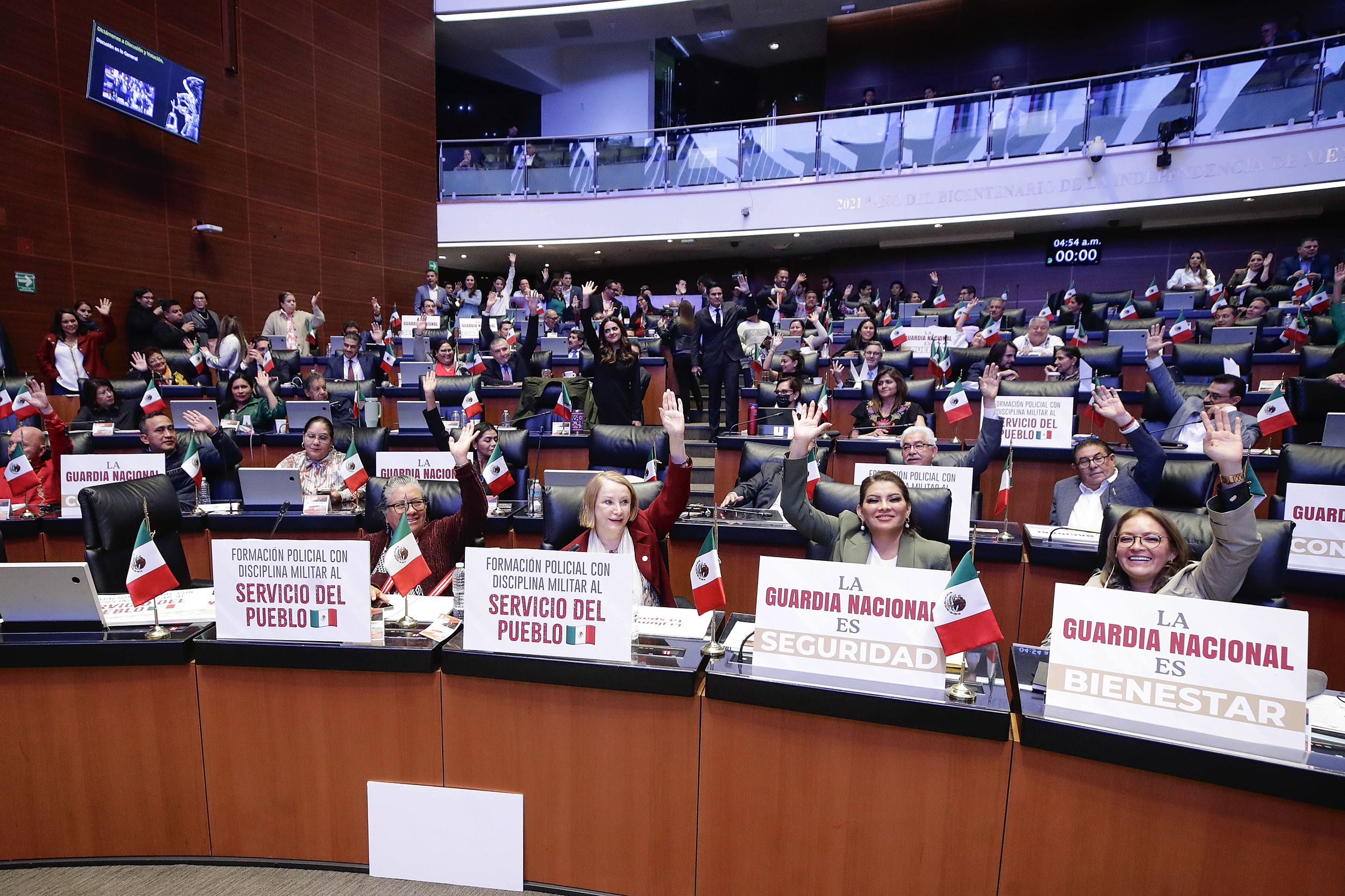 Fotografía cedida por el Senado de la República de una sesión ordinaria en Ciudad de México (México). EFE/ Senado De La República / SOLO USO EDITORIAL/ SOLO DISPONIBLE PARA ILUSTRAR LA NOTICIA QUE ACOMPAÑA (CRÉDITO OBLIGATORIO)
