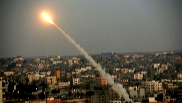 Un misil lanzado desde Gaza (archivo)