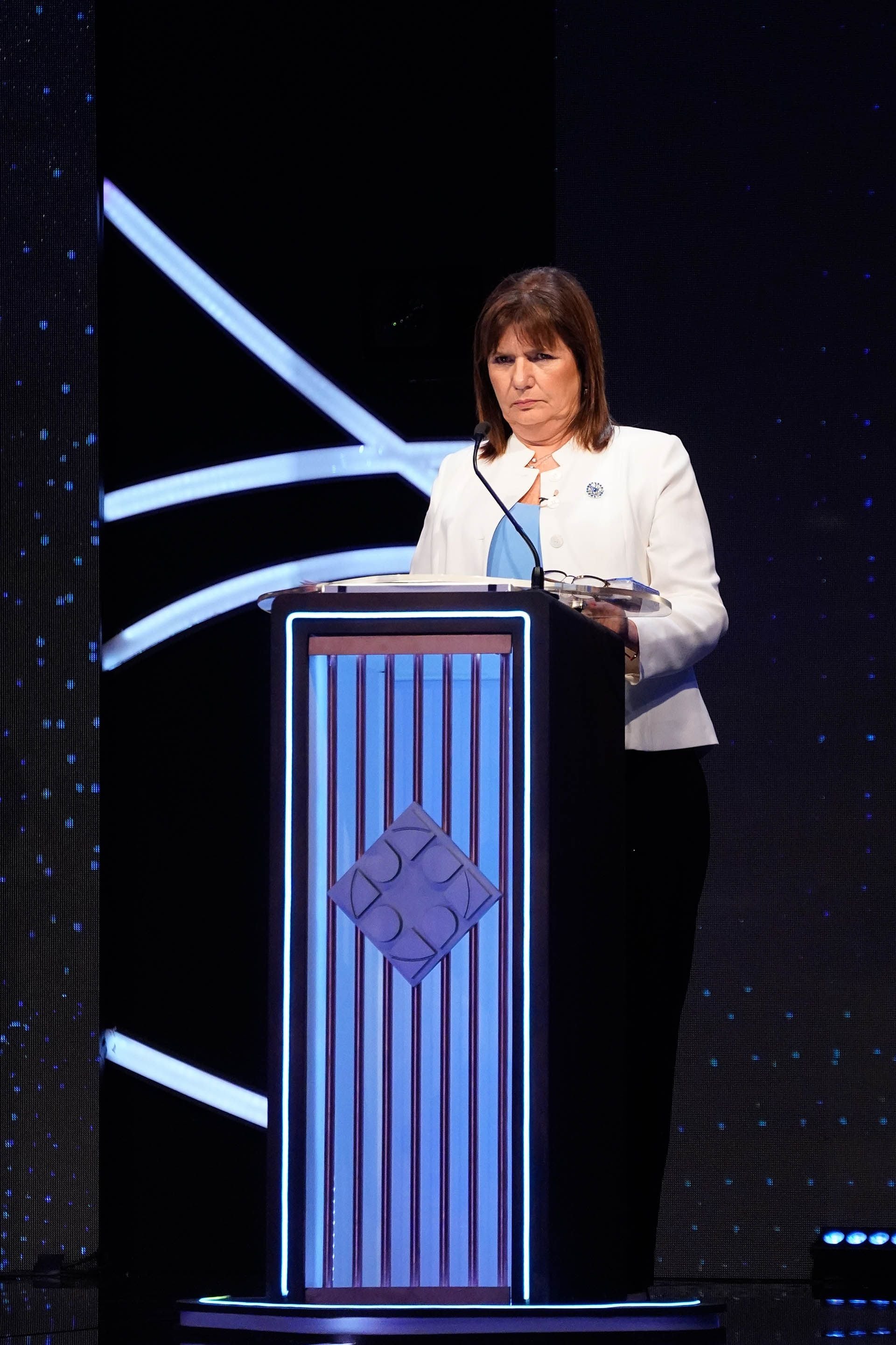 A Patricia Bullrich los expertos la notaron congruente en su discurso, pero mantuvo una rigidez característica