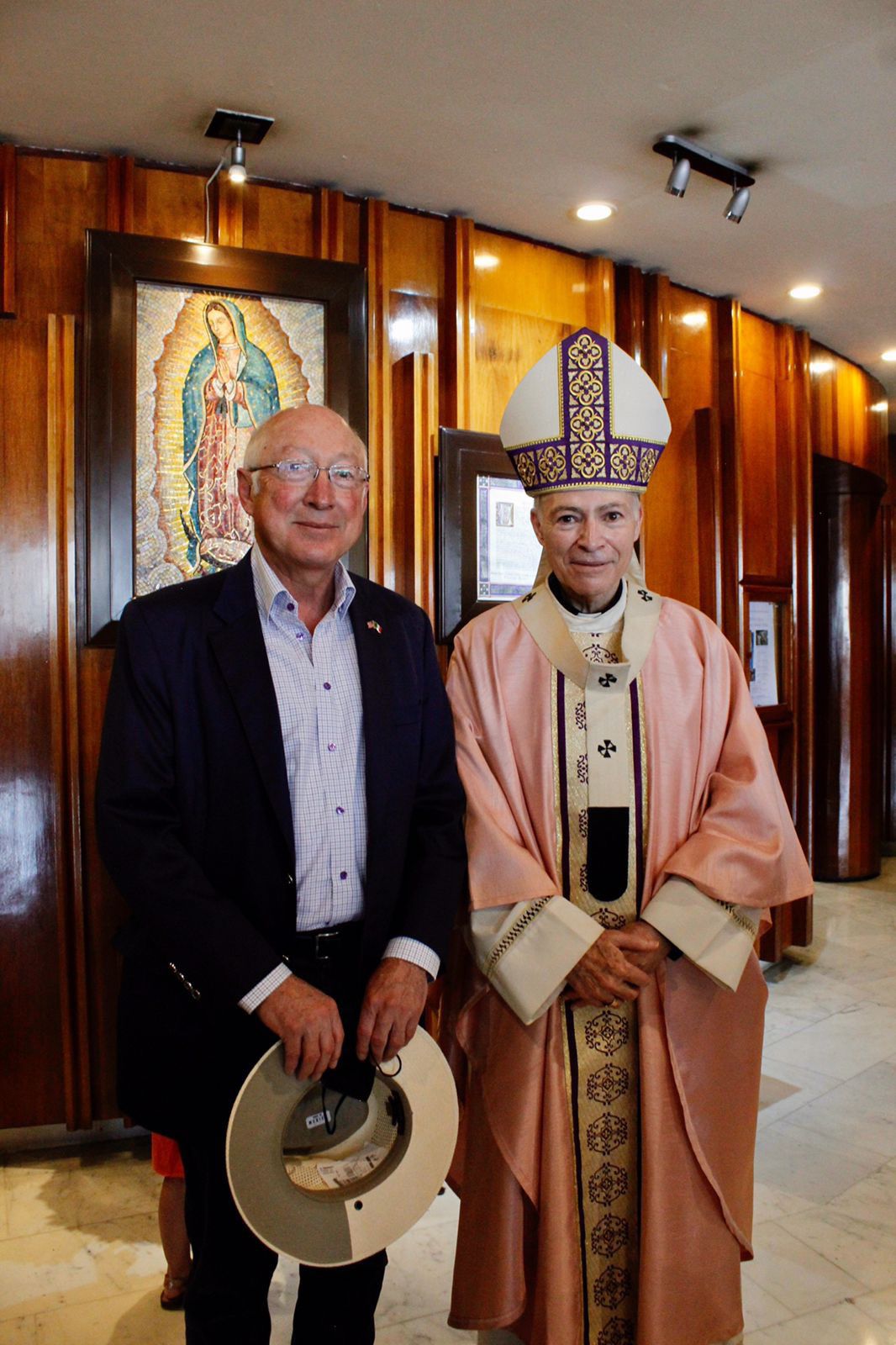 Ken Salazar asked Our Lady of Guadalupe for peace in Ukraine