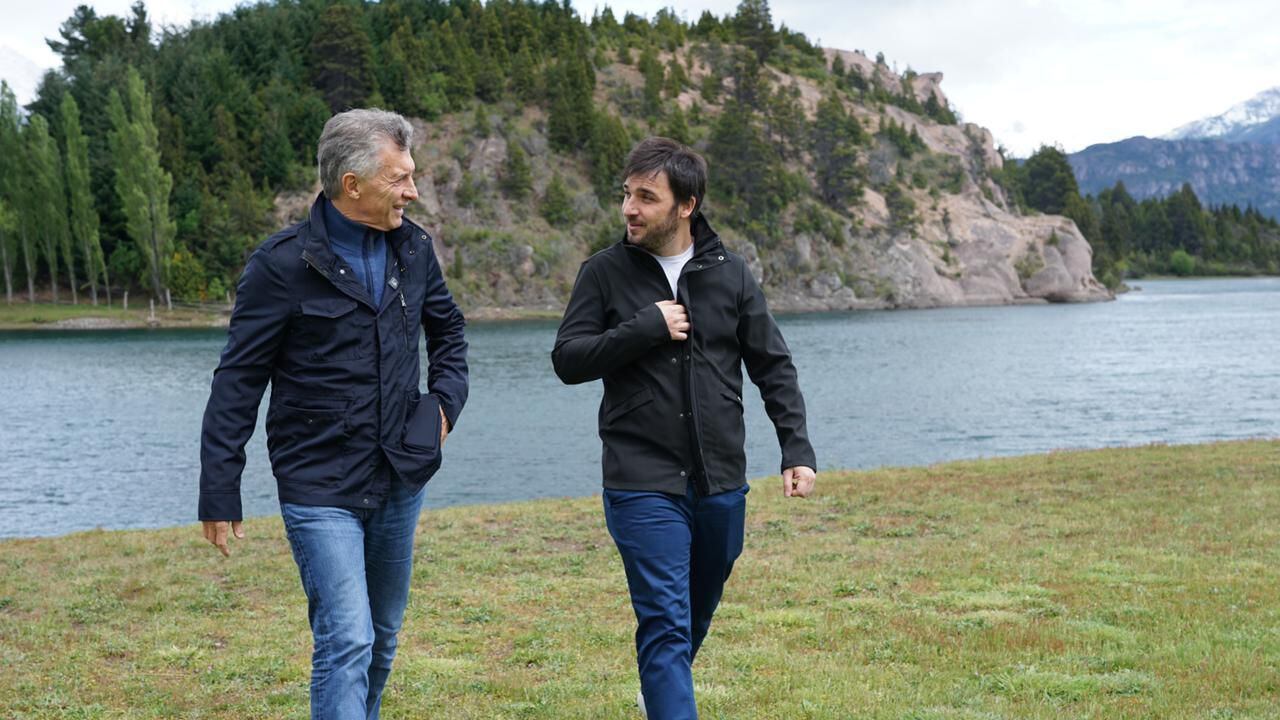 Mauricio Macri y el candidato Ignacio Torres, de Chubut