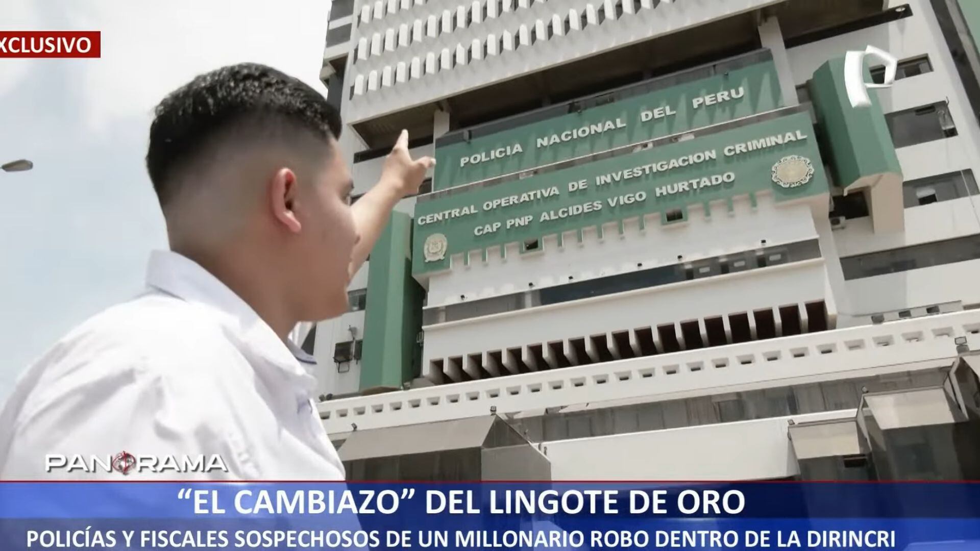 Un joven empresario, identificado como Kevin Valencia Muñoz, denunció que agentes policiales le robaron un lingote de oro valorizado en un millón de soles al interior de la Dirección de Investigación Criminal (Dirincri).