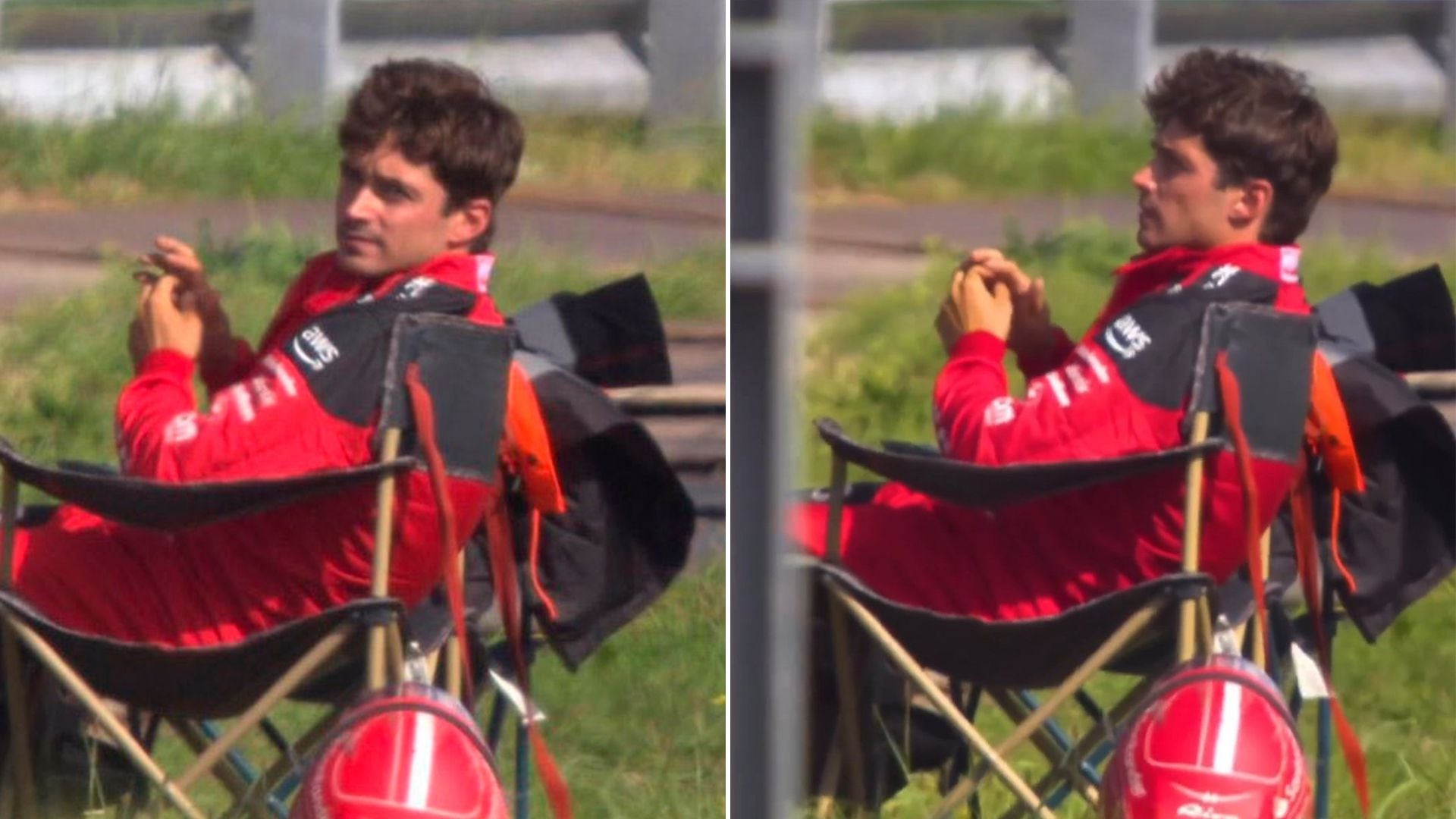 La frustración de Charles Leclerc tras su despiste en la clasificación en Zandvoort (capturas de TV)