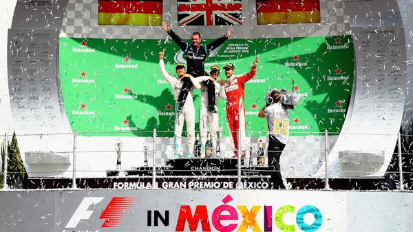 Los ,ás rápidos del Gran Premio de México (AFP)