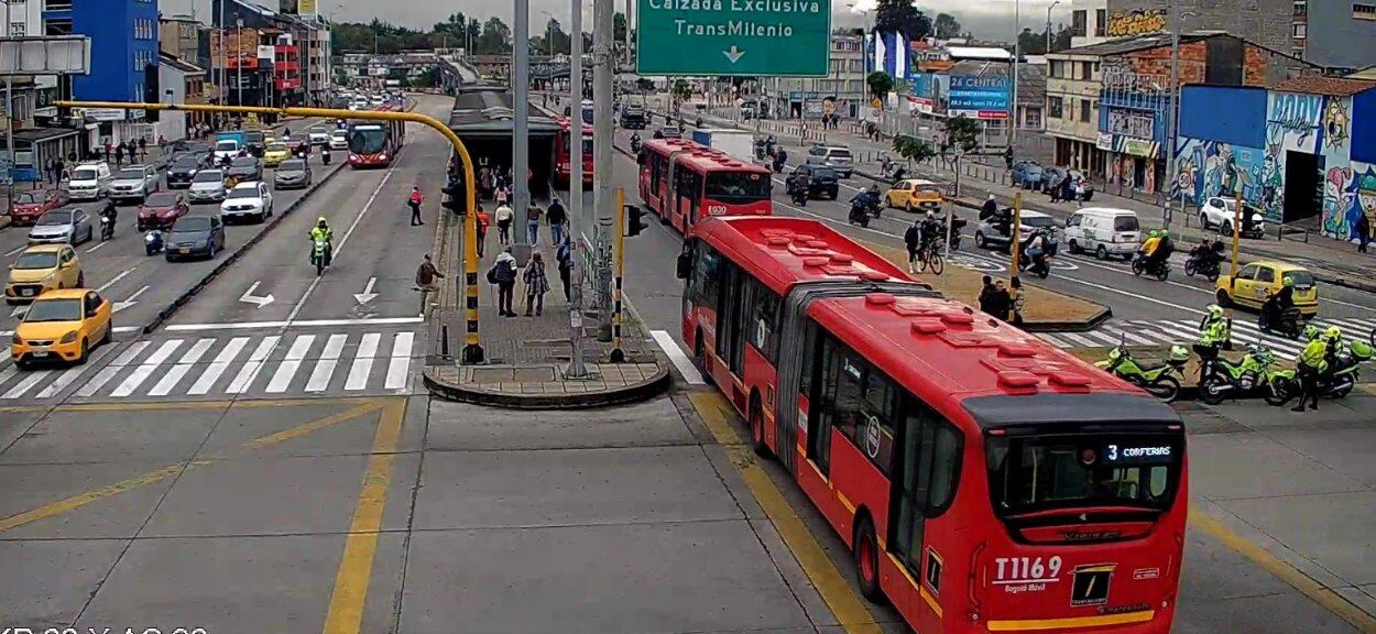 Movilidad en Bogotá - crédito @BogotaTransito / X