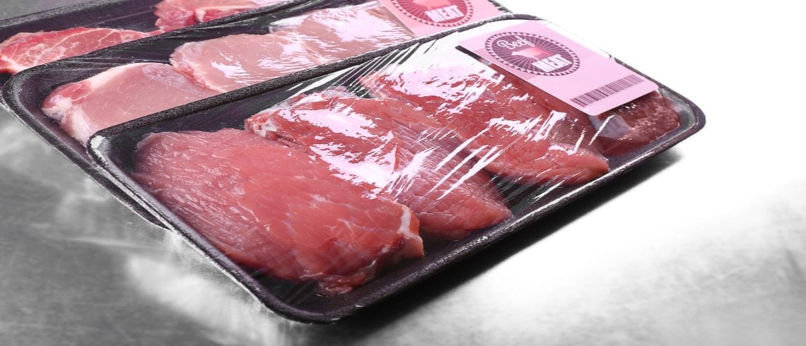 Empaquetado de carne de cerdo con biotecnología