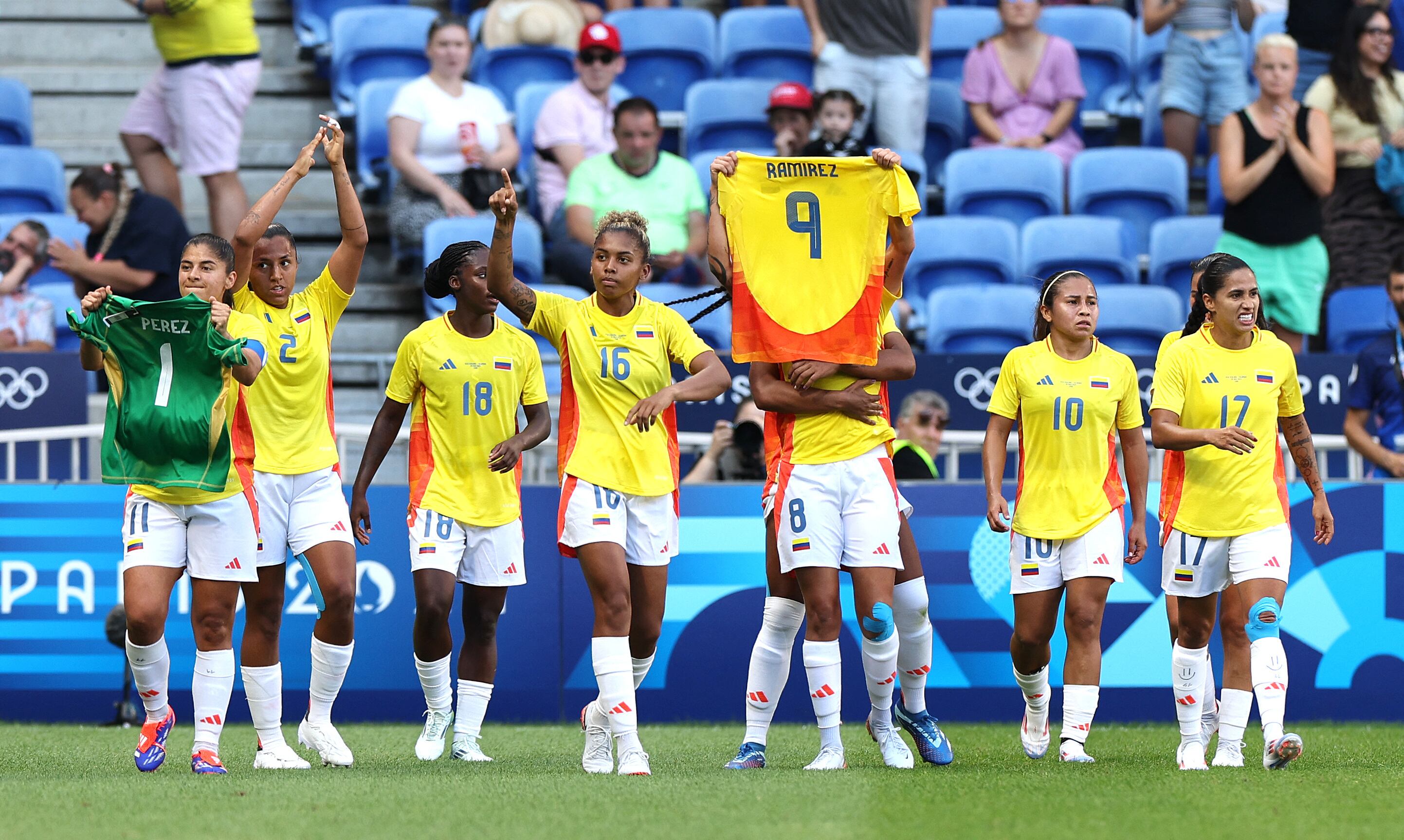 Marcela Restrepo marcó el tercer gol de la selección Colombia en lo corrido de los Juegos Olímpicos - crédito REUTERS/Nir Elias