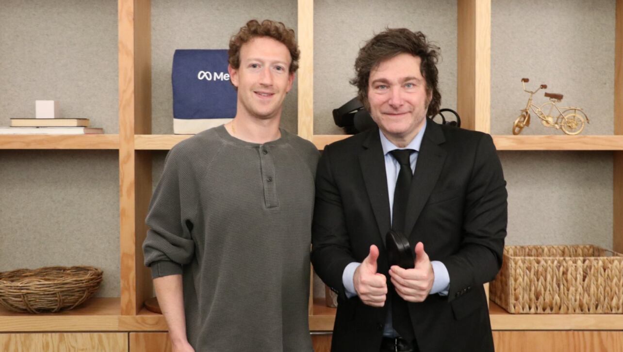 Zuckerberg le tenía preparado avatares de Meta a Milei. (Argentina.gob.ar)