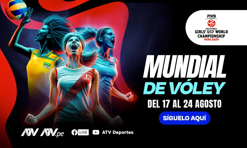 Mundial Sub 17 de vóley será transmitido por ATV en todas sus plataformas.