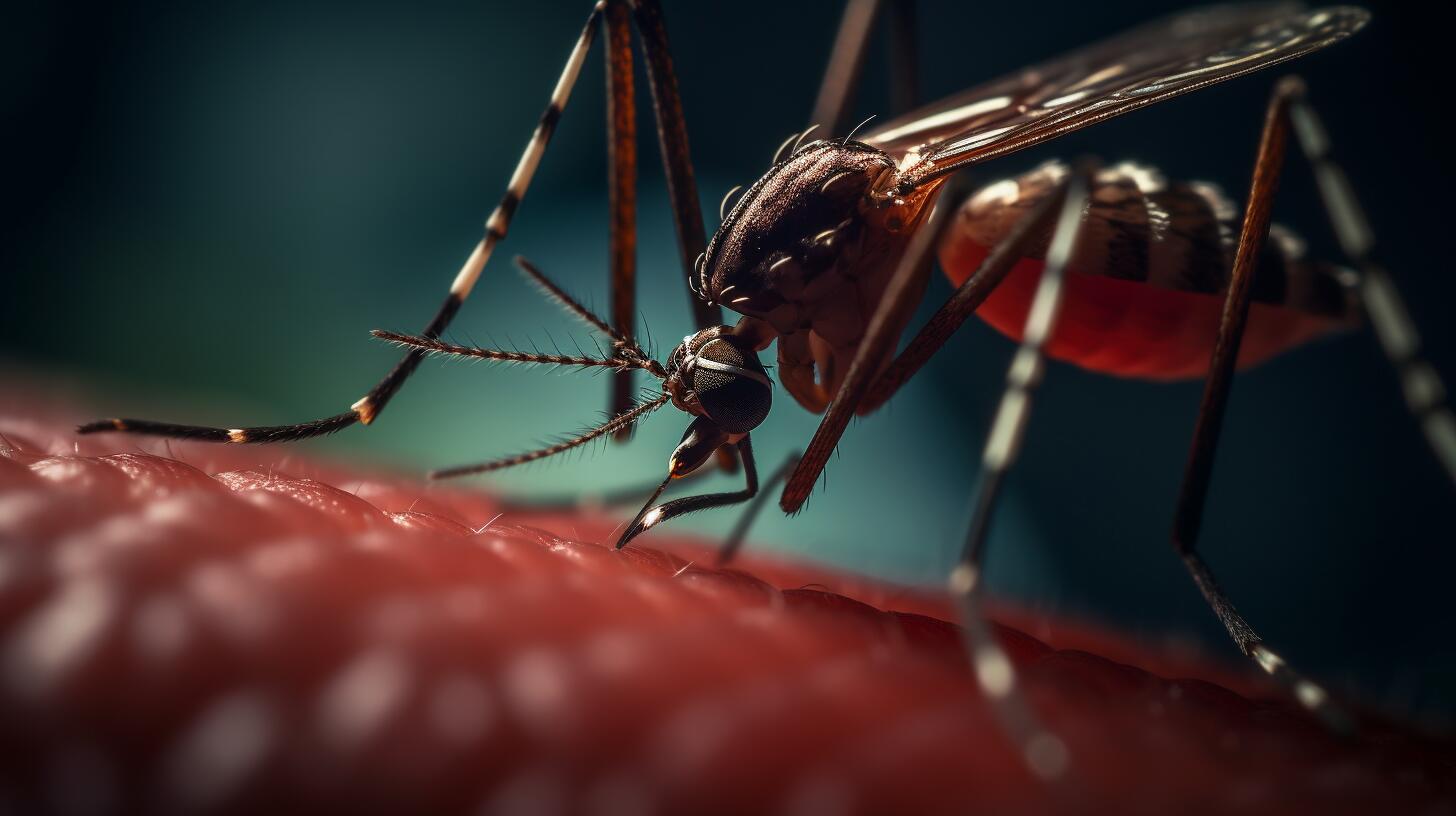 Detalle en macrofotografía del mosquito Aedes aegypti, portador del dengue y la fiebre amarilla. Una imagen que subraya la necesidad de cuidado, prevención y salud pública. (Imagen ilustrativa Infobae)