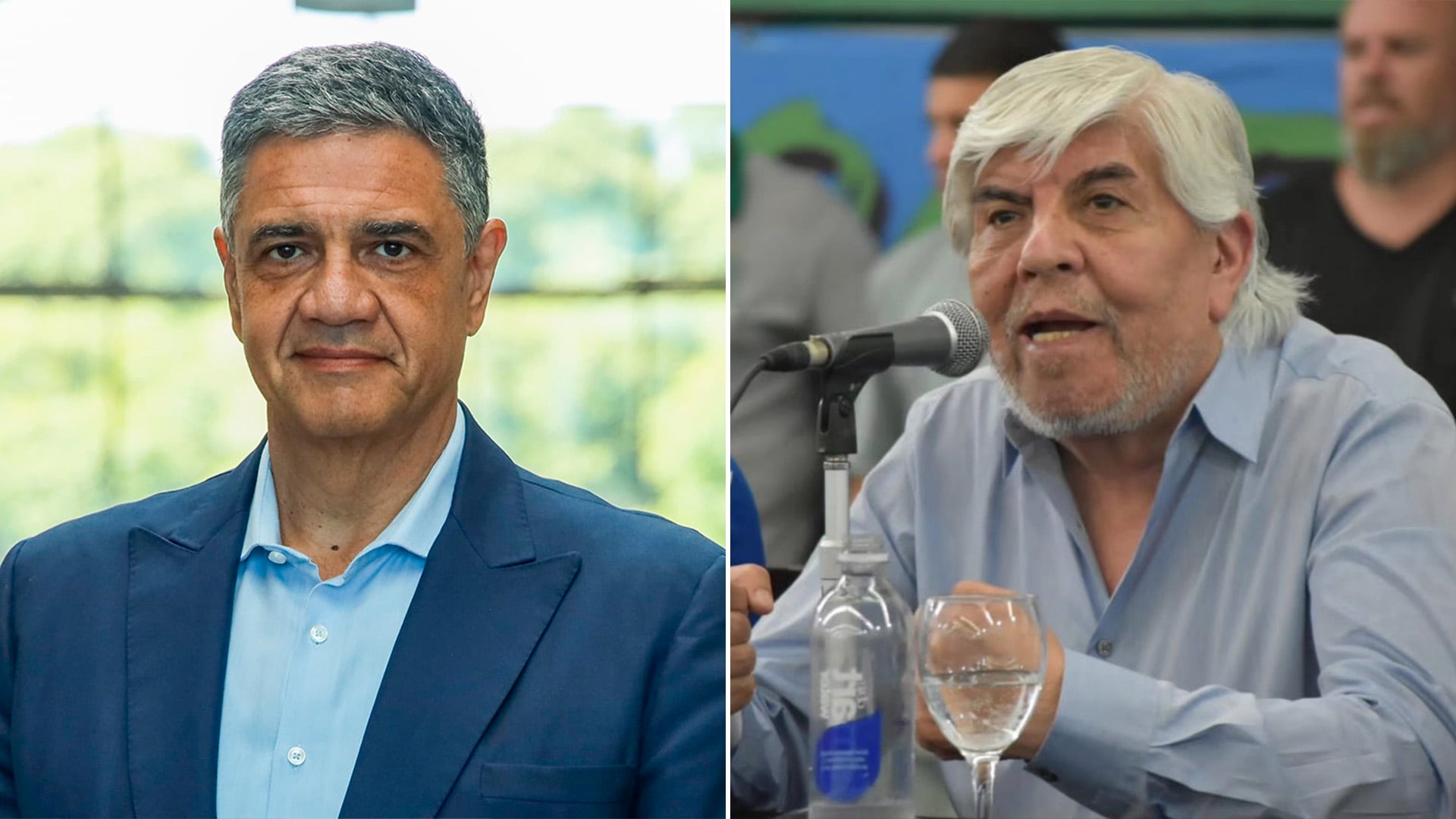 Jorge Macri y Hugo Moyano