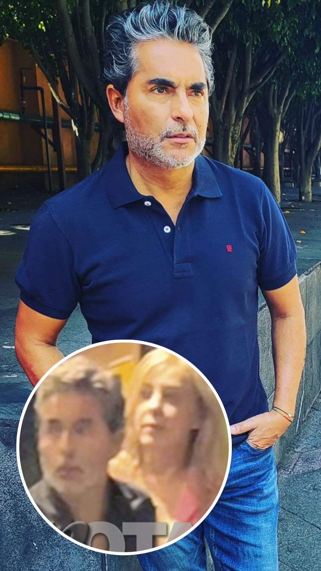 Raúl Araiza y su nueva pareja fueron captados por fotógrafos de la revista TVNotas.