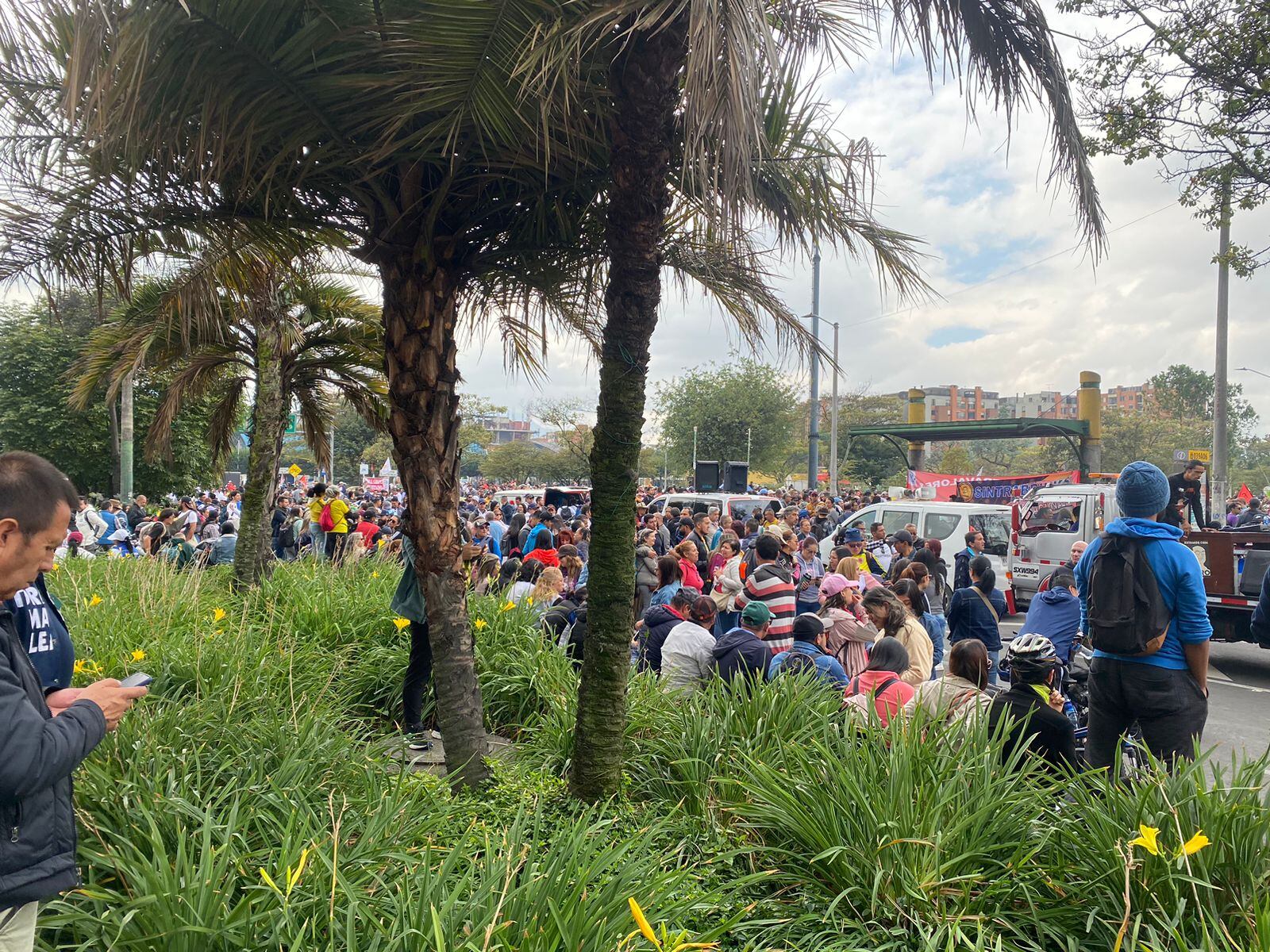 Jornada de protesta en Bogotá - crédito Juan Camilo Rodríguez/ Infobae Colombia