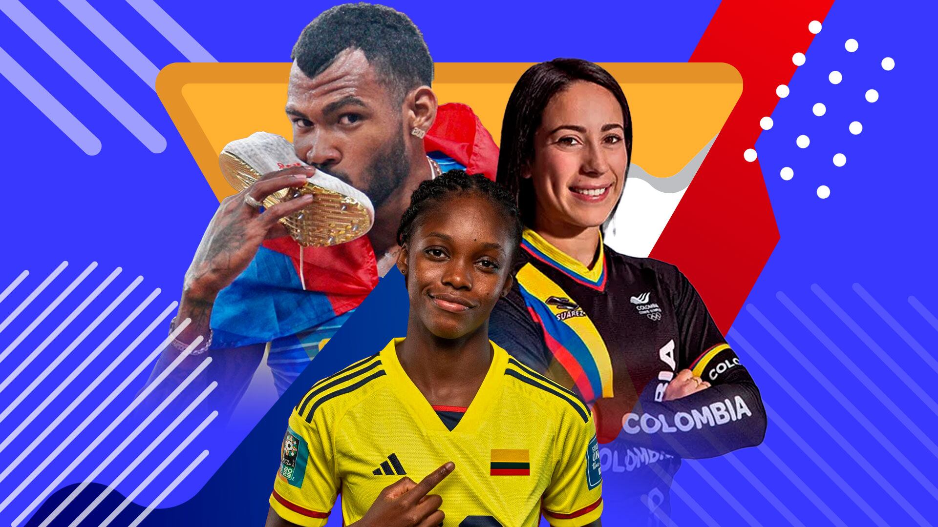 Mariana Pajón, Linda Caicedo y Anthony Zambrano son las cartas principales para Colombia en París 2024 - crédito Jesús Aviles / Infobae