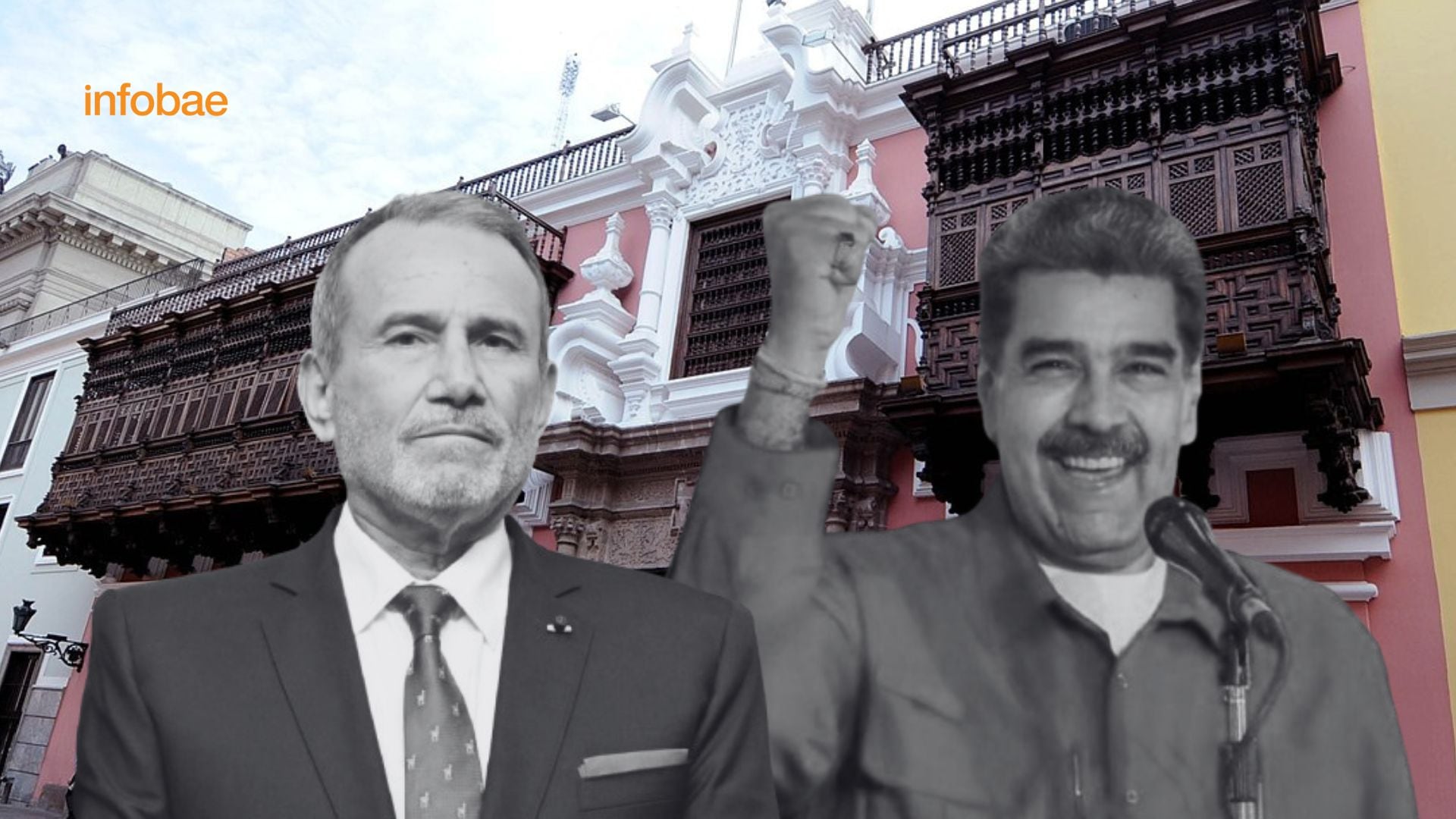 Elmer Schialer y Nicolás Maduro