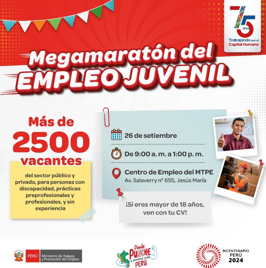 mtpe anuncia convocatoria laboral