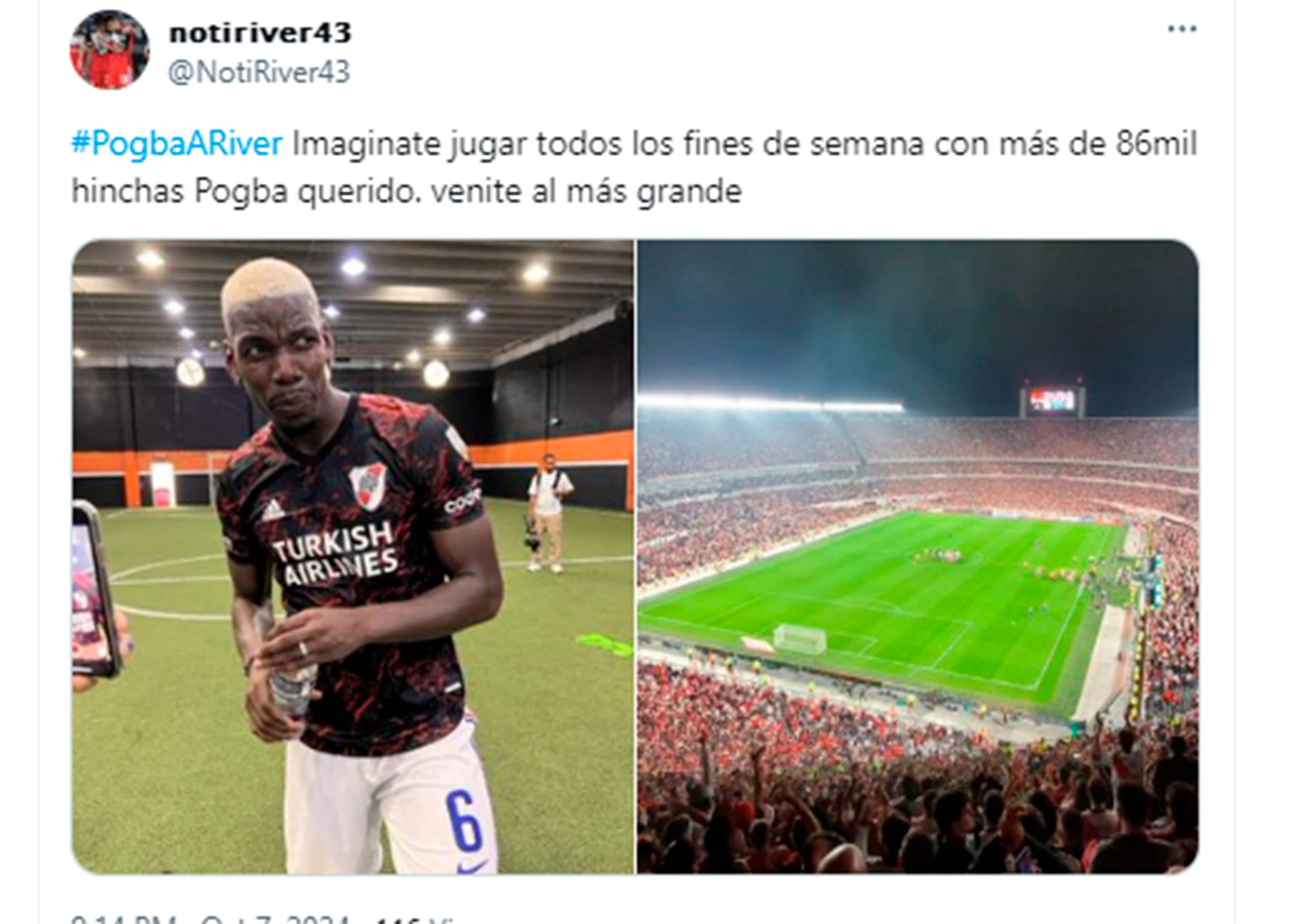 Pogba a River