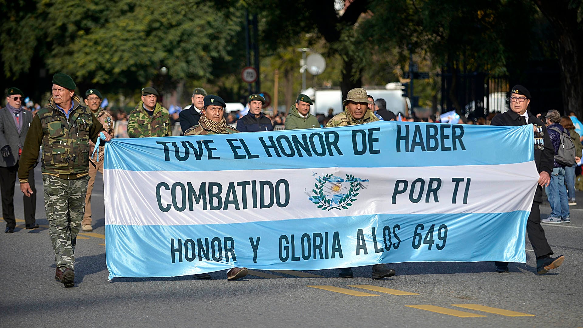 Los veteranos de la Guerra de Malvinas encabezarán el desfile (Gustavo Gavotti)