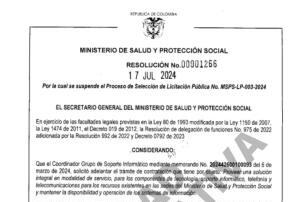 El objeto es "proveer una solución integral en modalidad de servicio, para los componentes de tecnología, soporte informático, telefonía y telecomunicaciones para los recursos existentes en las sedes del Ministerio de Salud y Protección Social y mantener la disponibilidad y operación de los sistemas de información". - crédito El Tiempo