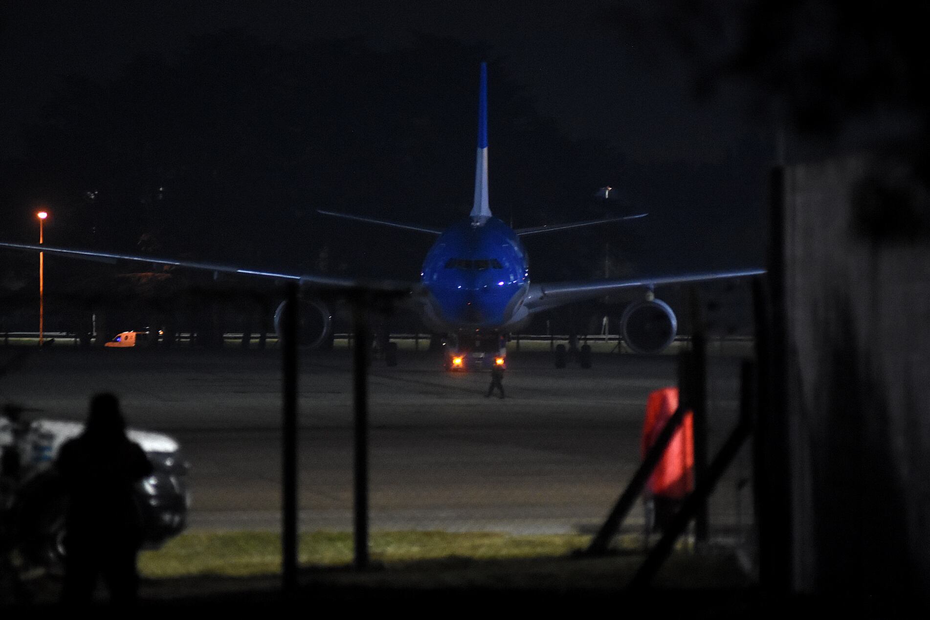 Llegada avión Selección Argentina