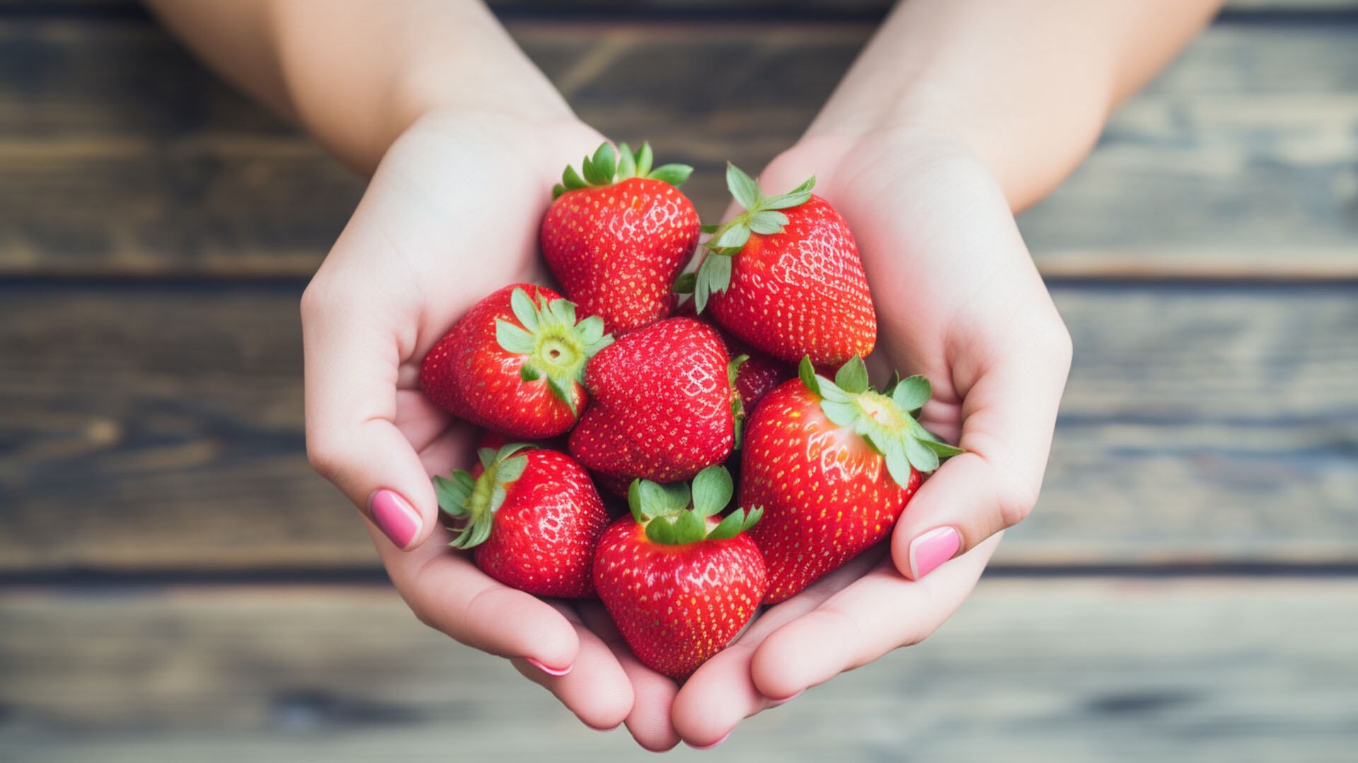 Imagen de fresas frescas y jugosas, símbolo de los múltiples beneficios que aportan a la salud del cerebro y el corazón según recientes investigaciones científicas.