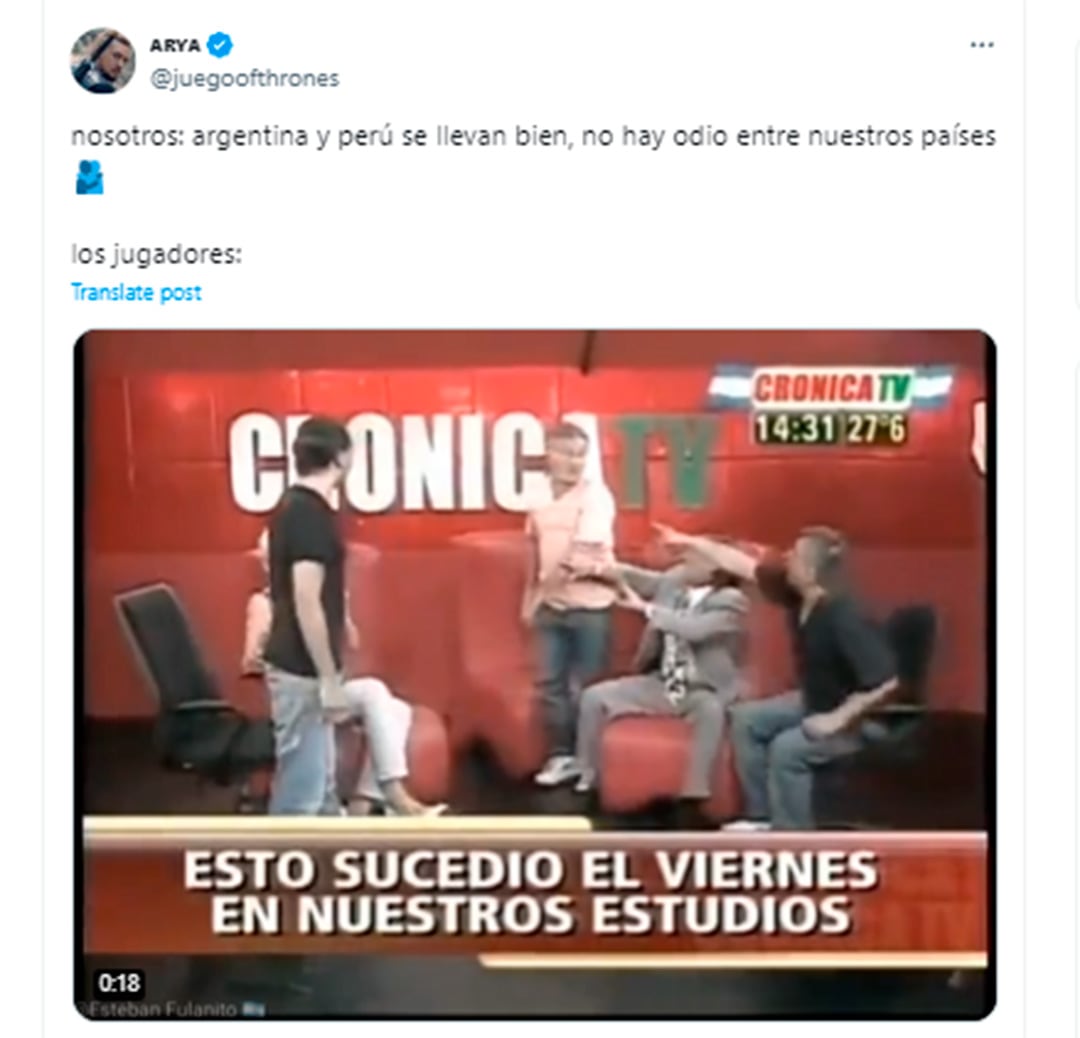 Los memes de Argentina Peru