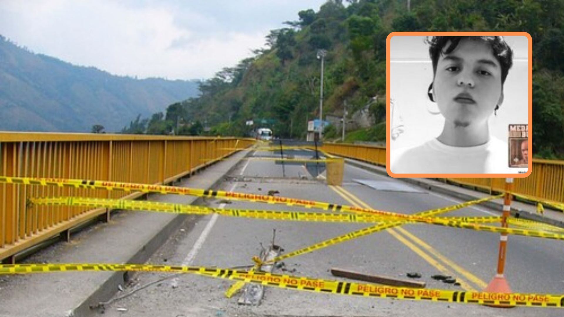 El joven decidió acabar con su vida lanzándose desde el conocido como puente de la muerte - crédito Colprensa