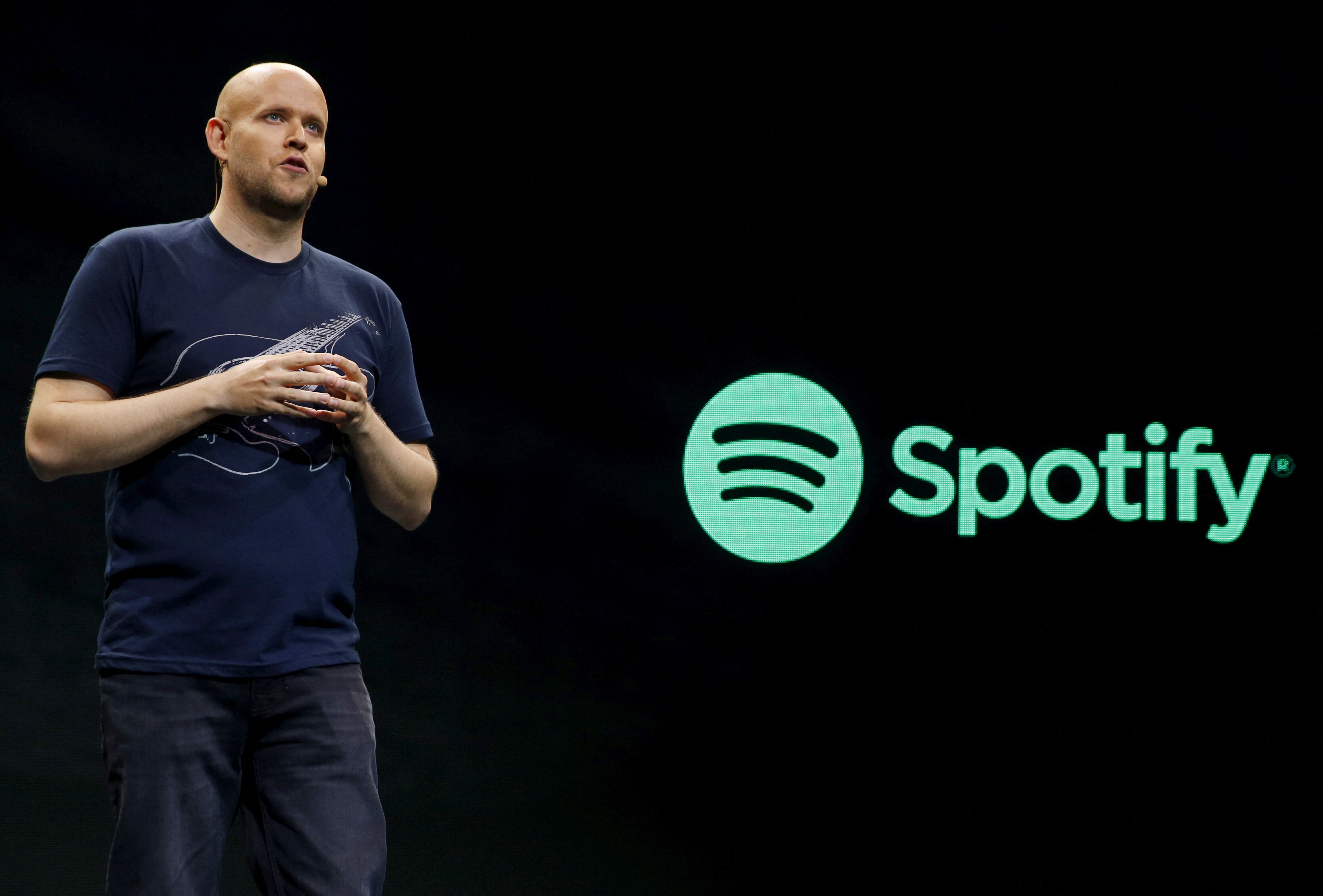 Daniel Ek, fundador de Spotify señala que el plan de lujo está en una etapa inicial de desarrollo.  REUTERS/Shannon Stapleton/File Photo