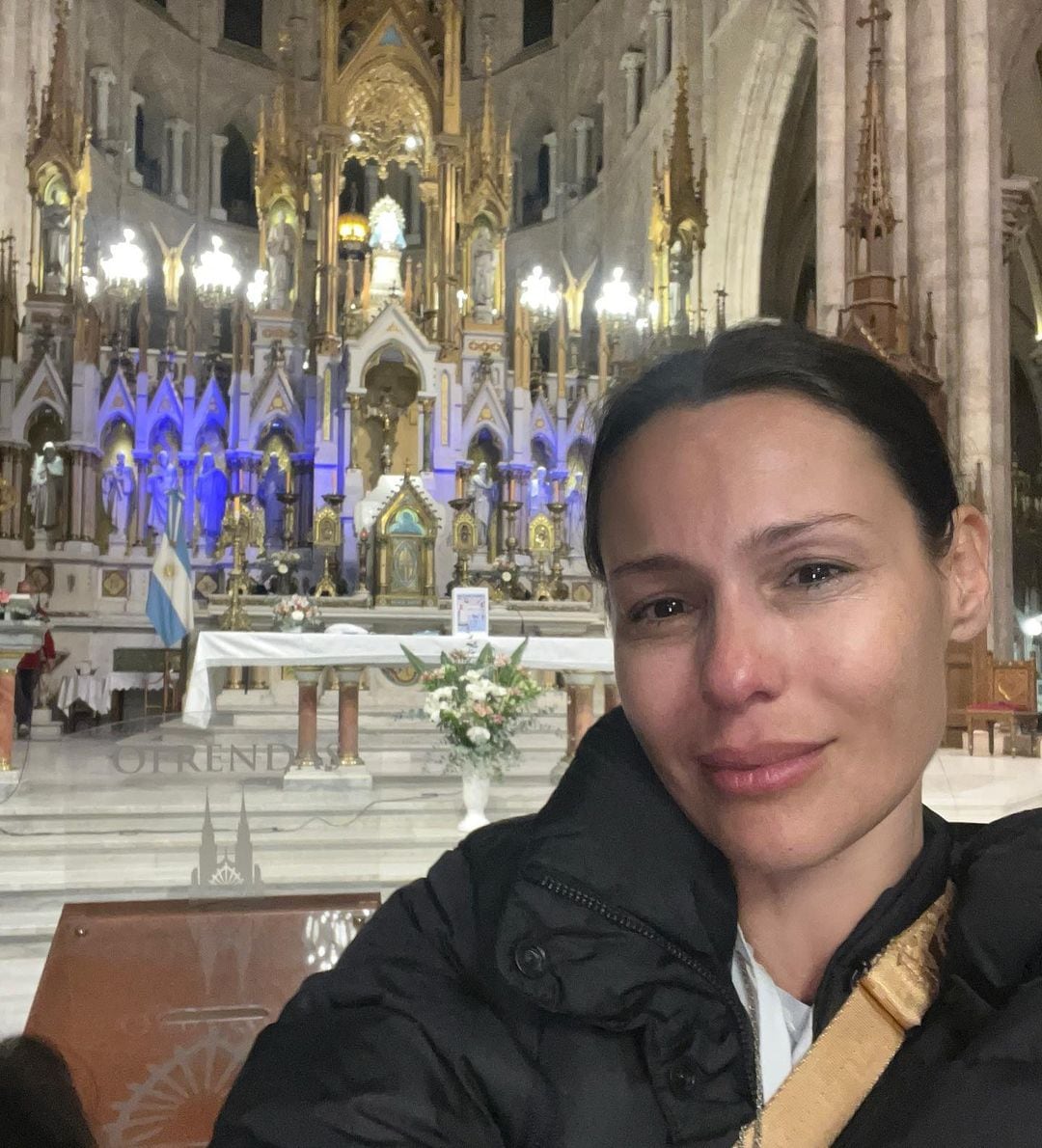 Pampita en la peregrinación a Luján SF