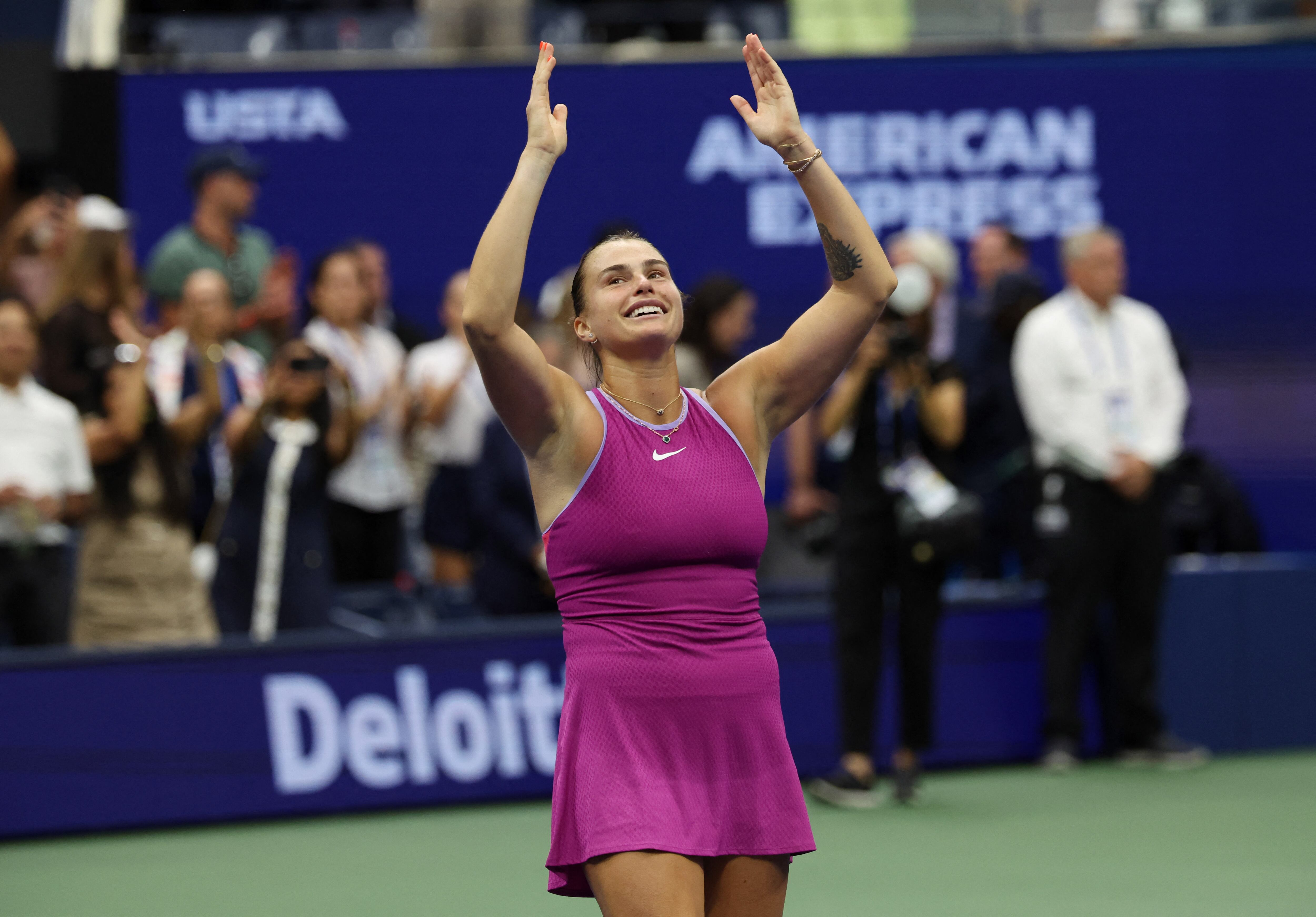 Aryna Sabalenka ganó el US Open por primera vez en su carrera (Foto: Reuters/Mike Segar)