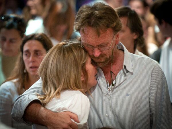 María Inés Daverio y Juan Pablo Berardi, los padres de la víctima (Charly Diaz Azcué)