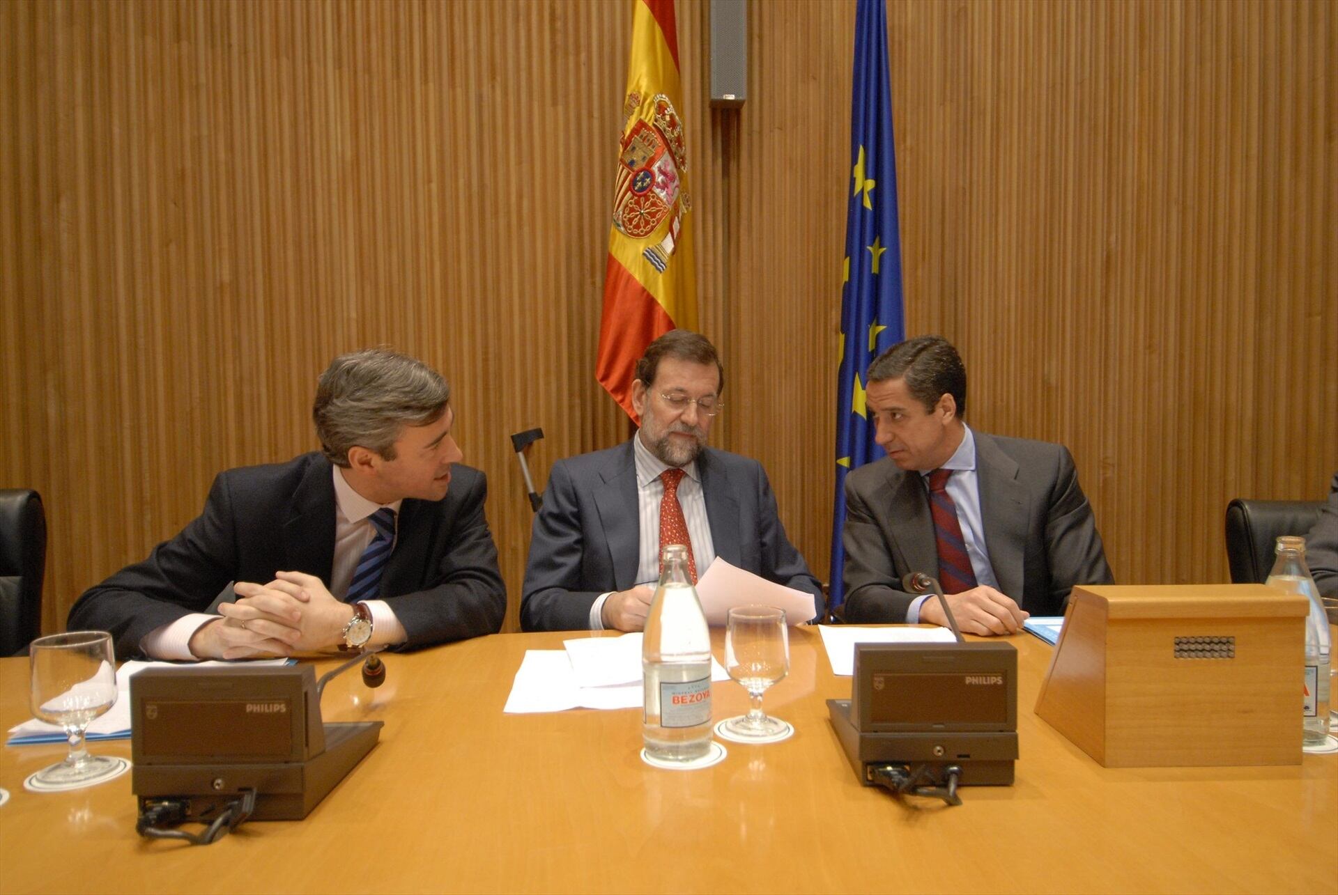 Eduardo Zaplana, con Mariano Rajoy.