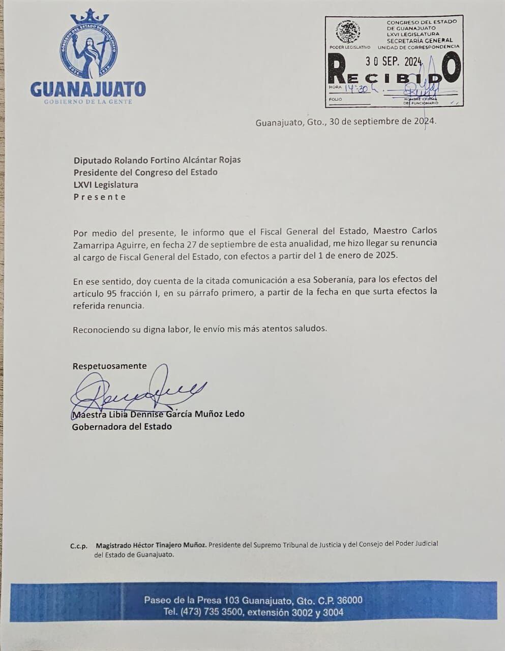 Renuncia el fiscal de Guanajuato, Carlos Zamarripa Aguirre