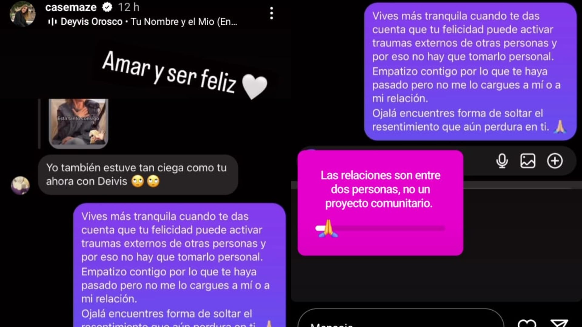 Cassandra Sánchez de Lamadrid responde a usuaria y defiende su relación con Deyvis Orosco. IG